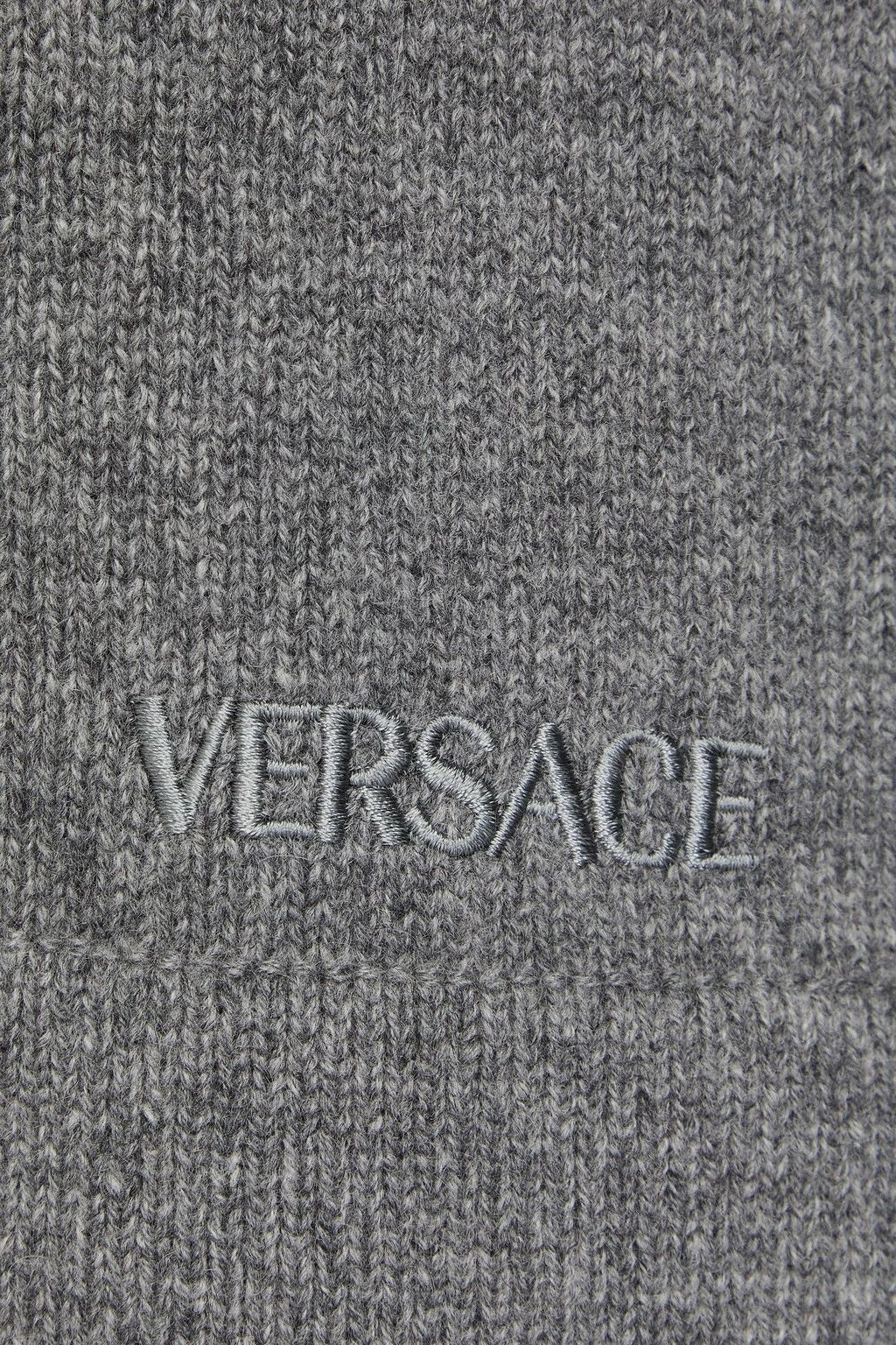 Versace o1y0525 Logo Cashmere Blend Sweater in Grey Size US L / EU 52-54 / 3 - 4 Thumbnail