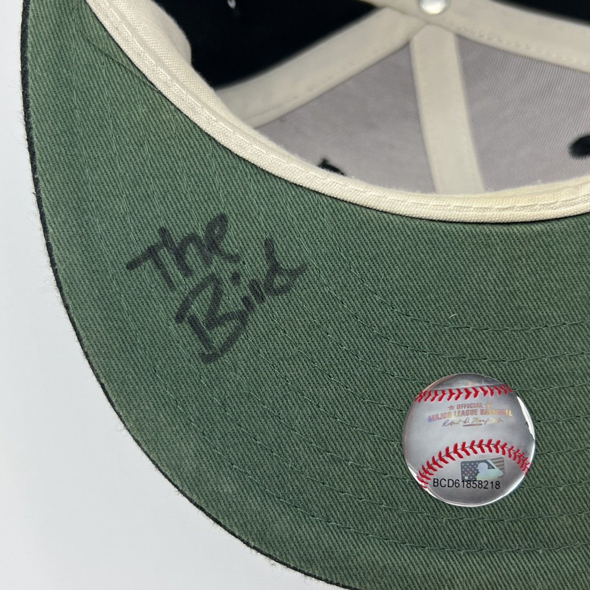 MLB × New Era × Vintage Baltimore ORIOLES Baseball Hat Signed by THE BIRD Mascot - 7 Size ONE SIZE - 6 Thumbnail