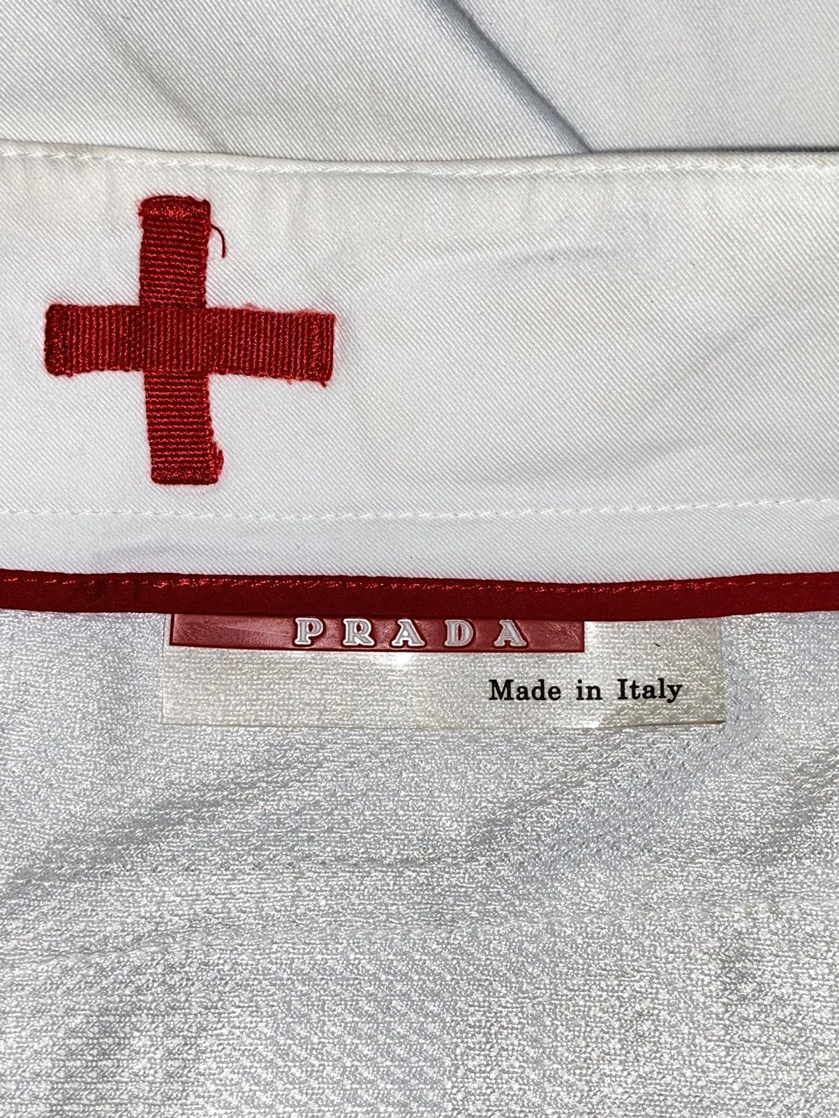 Prada PRADA White Midi Skirt Size 23" - 17 Thumbnail