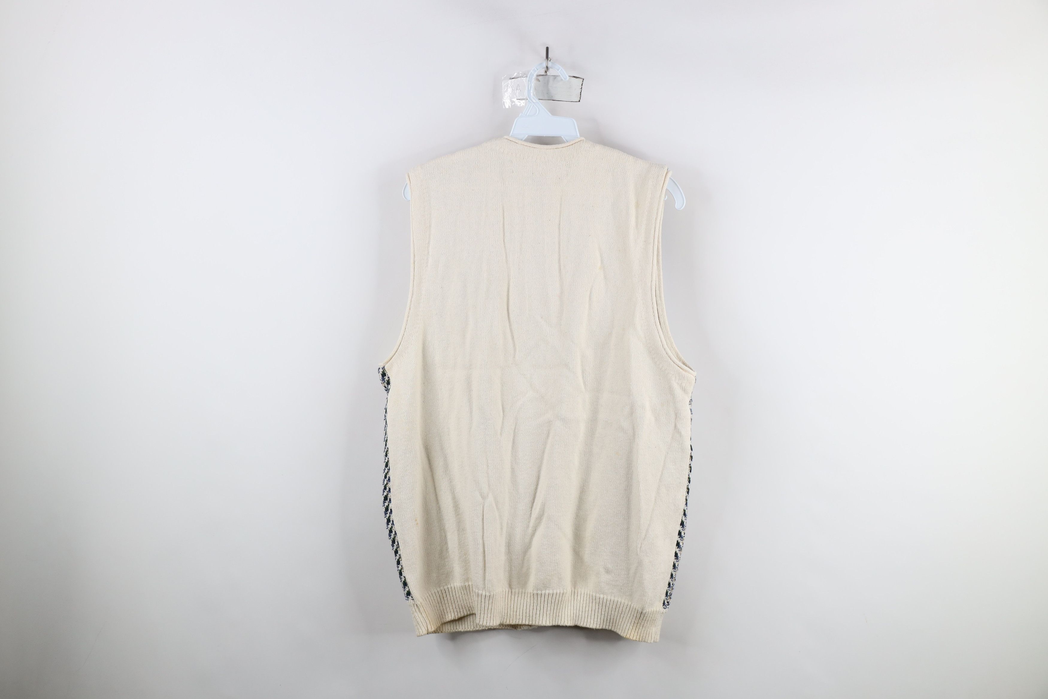 Vintage Vintage 90s Streetwear Herringbone Cardigan Sweater Vest USA Size US M / EU 48-50 / 2 - 10 Thumbnail