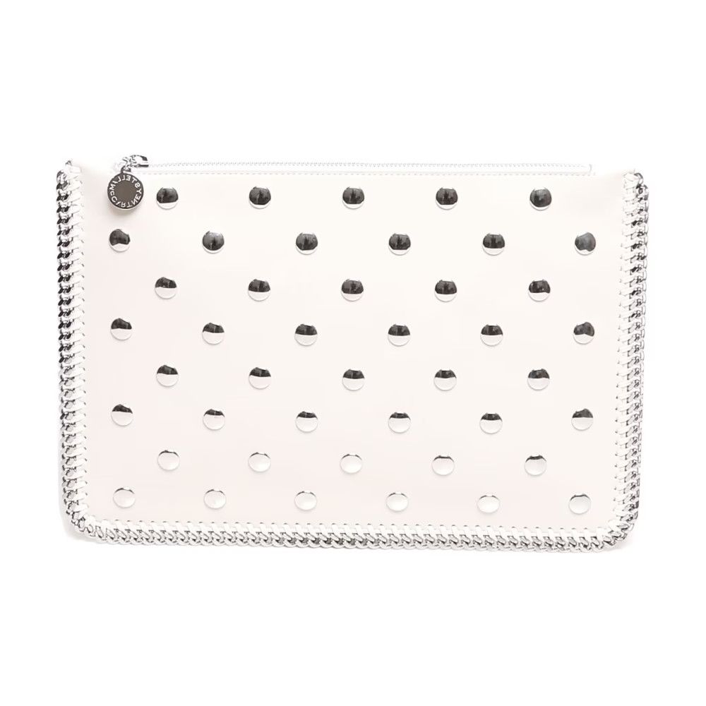 Stella McCartney o1s22i1n1024 Size: OS / Falabella Studded Pouch in Neutro Size ONE SIZE - 1 Thumbnail