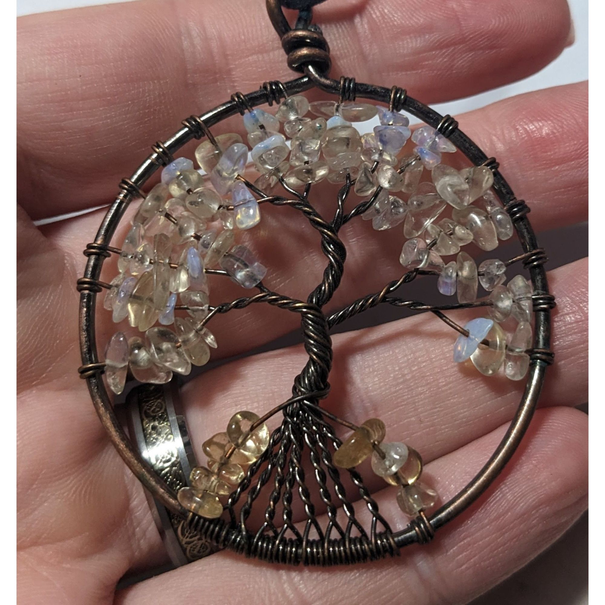 Other Moonstone Chip Tree Of Life Pendant Necklace Size ONE SIZE - 6 Thumbnail