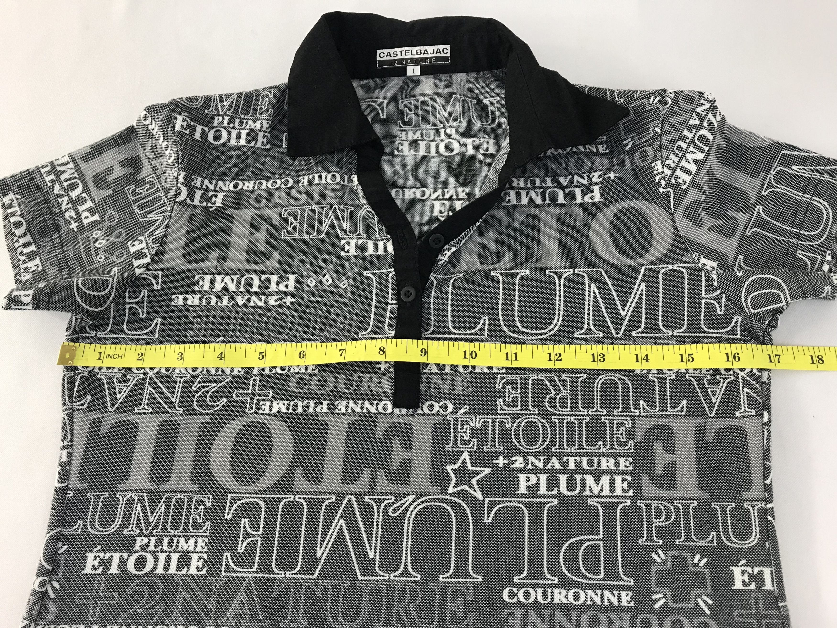 Jean Charles De Castelbajac JC Castelbajac +2 Nature Spell Out Polo Tee T-shirt Size S / US 4 / IT 40 - 9 Thumbnail