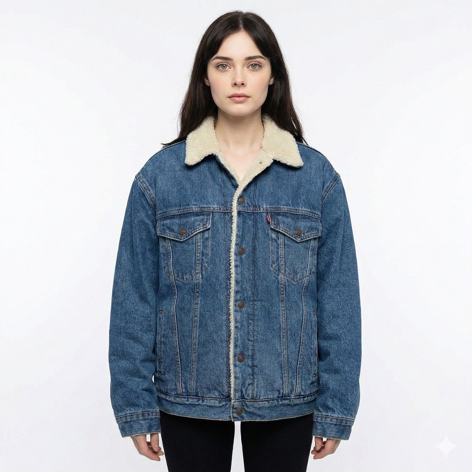 Gap Vintage Unisex GAP Sherpa Lined Denim Trucker Jacket Coat L Size US L / EU 52-54 / 3 - 1 Thumbnail
