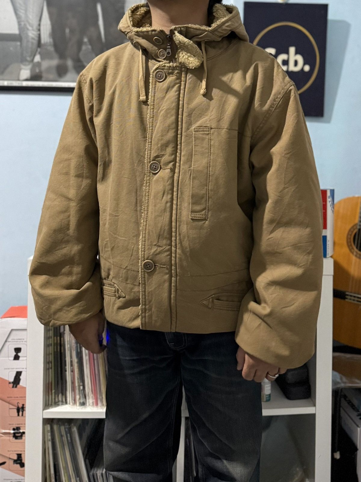 Vintage Vintage uniqlo long parka canvas jacket Size US L / EU 52-54 / 3 - 10 Thumbnail