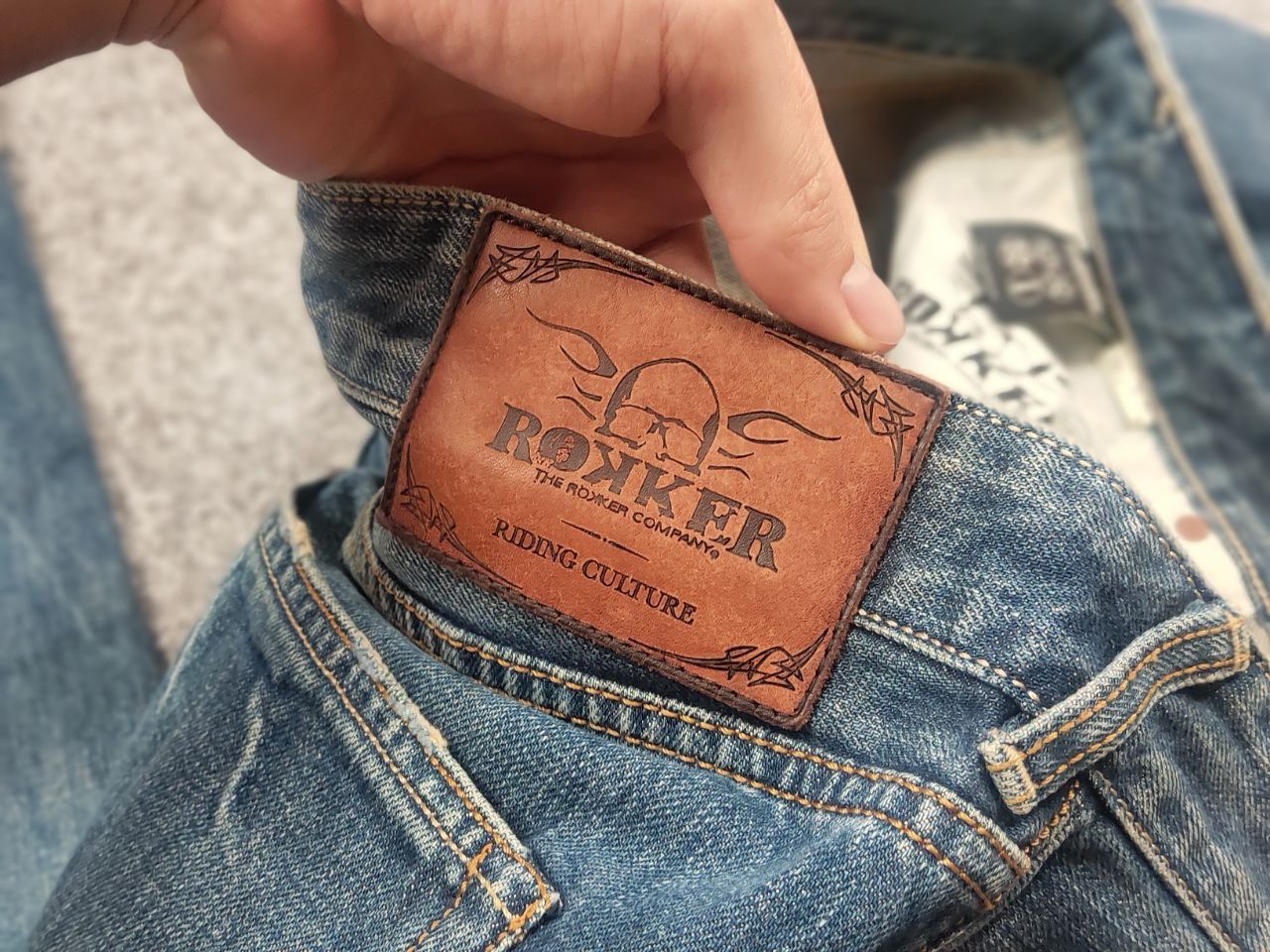 THE ROKKER COMPANY The Rokker Company Faded Denim selvedge Jeans Vintage Style Size US 34 / EU 50 - 19 Thumbnail