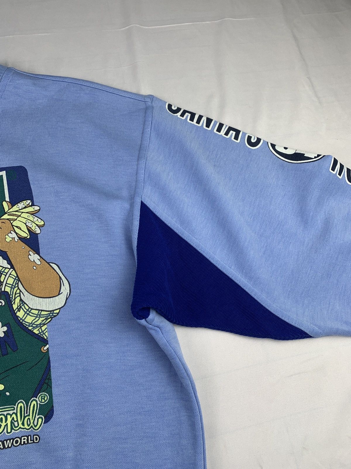 Cartoon Network 1990s Santa World Swedia Baby Blue Big Graphic Crewneck Size US M / EU 48-50 / 2 - 4 Thumbnail