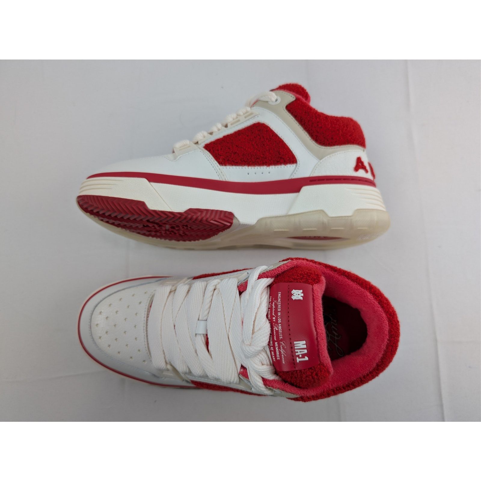 Amiri o1rshd1 Q:3 / Varsity MA-1 Sneakers in Red Size US 8 / EU 41 - 1 Thumbnail