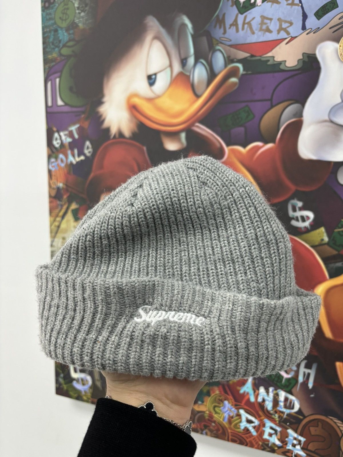 Supreme Supreme Overdyed Beanie Grey (2023) | Grailed