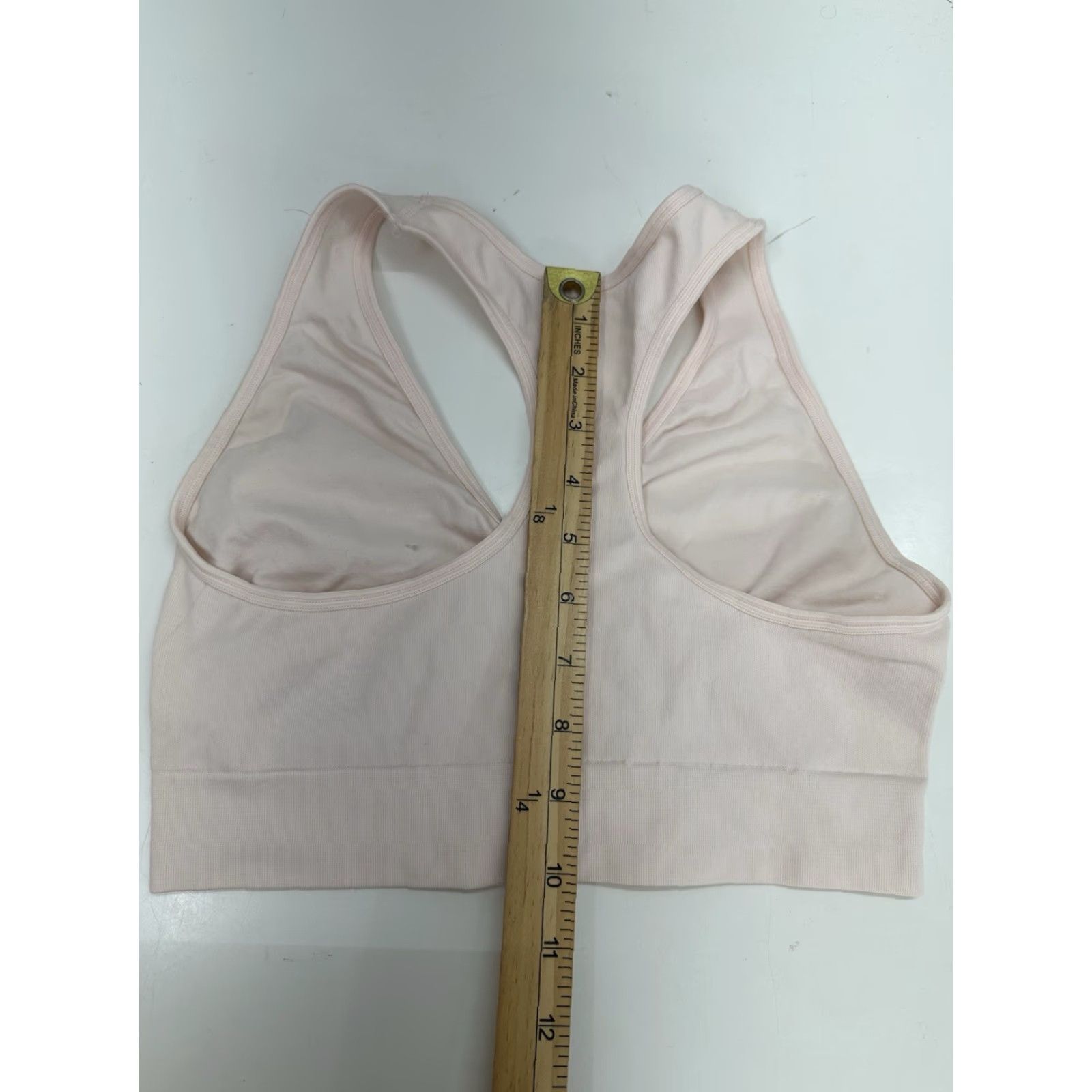 Pinko Unbranded Women Bra Size Large Pink Pullover Racerback Unpadded Wireless Comfort Sports Bra Womens L Pink Size L / US 10 / IT 46 - 6 Thumbnail