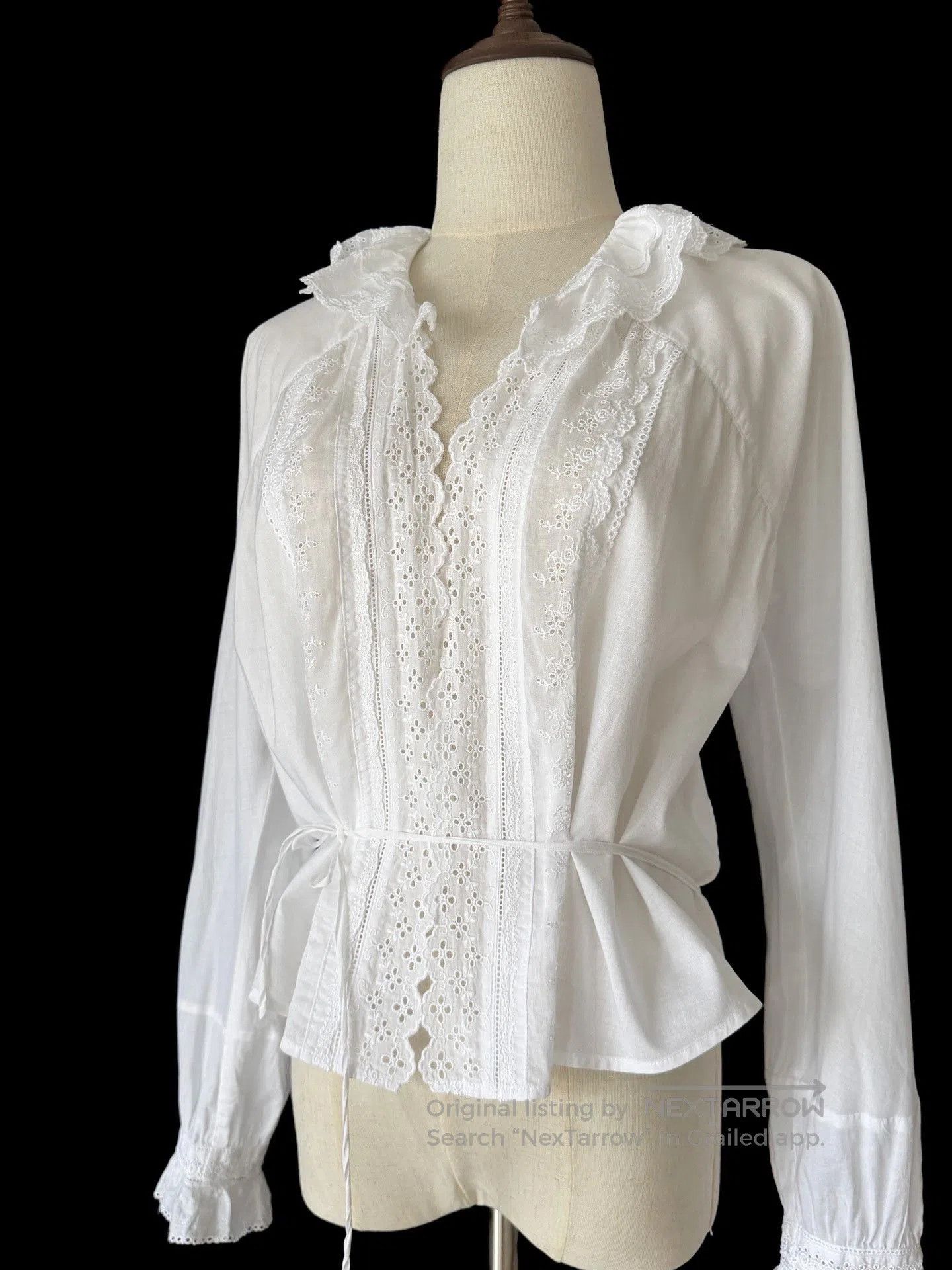 Comme des Garcons Comme des Garçons Lace Tie Top. Size M / US 6-8 / IT 42-44 - 2 Thumbnail