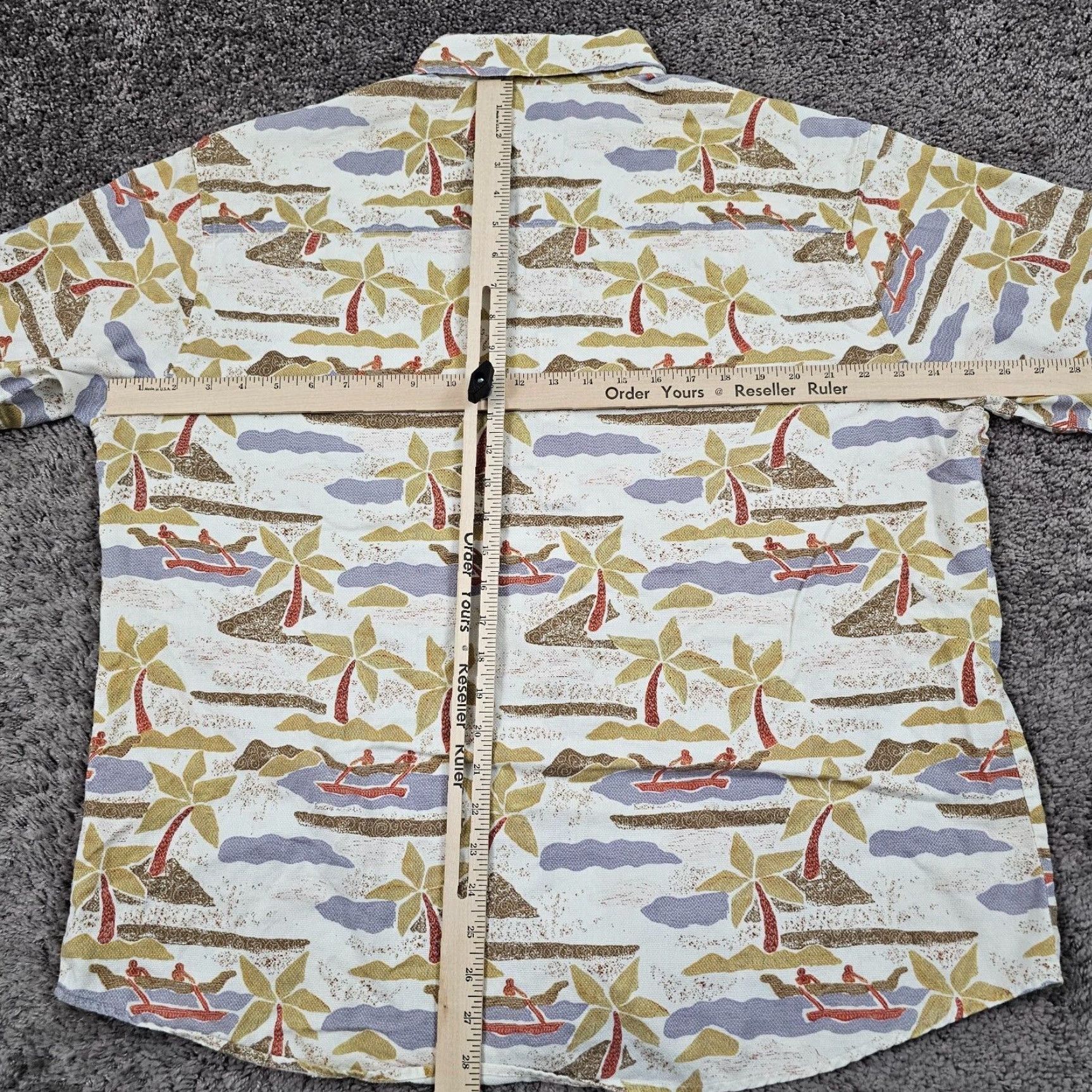Vintage VINTAGE Woolrich Shirt Mens L Hawaiian Birch Tropical Canoe Short Sleeve Floral Pockets 60s-70s Mens Size US L / EU 52-54 / 3 - 7 Thumbnail