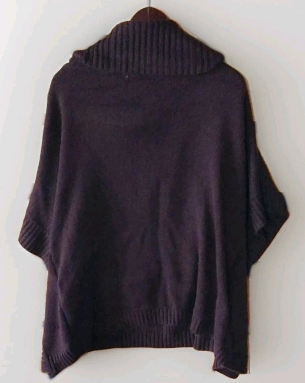 Other New York Company Poncho Sweater Women Medium Burgundy Cowl Size M / US 6-8 / IT 42-44 - 2 Thumbnail