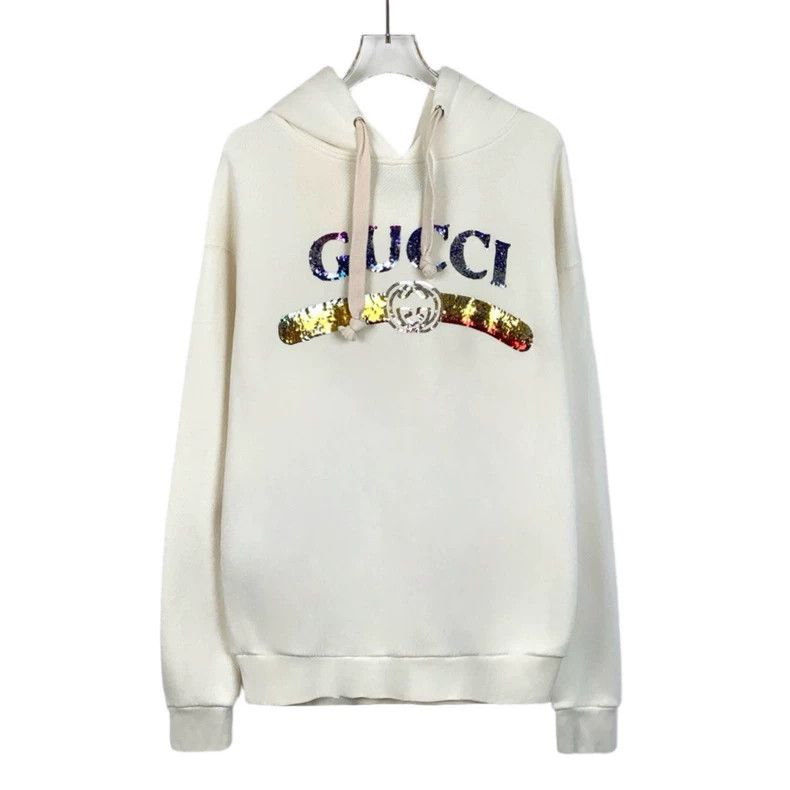 Gucci Gucci Logo Sequin Hooded Sweatshirt-dmc Size US XS / EU 42 / 0 - 1 Thumbnail
