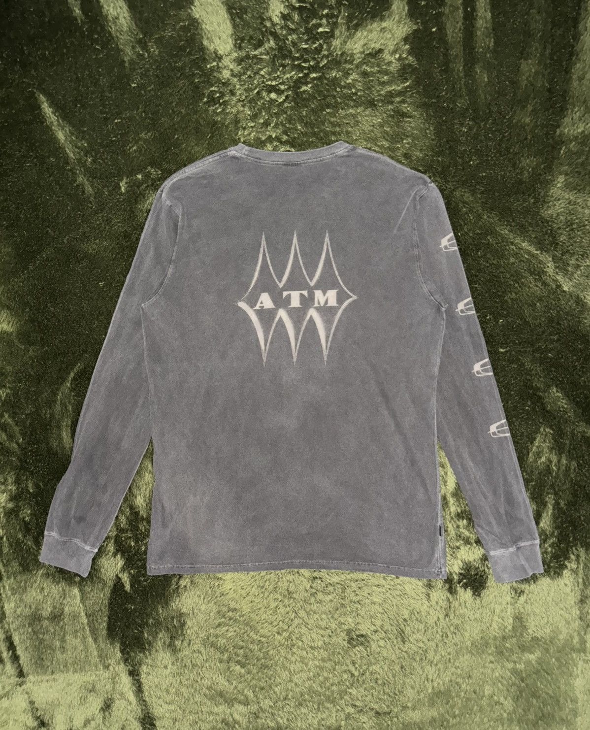 Japanese Brand [XL] AFTERMATH Garment Dyed Longsleeve Charcoal Size US XL / EU 56 / 4 - 6 Thumbnail