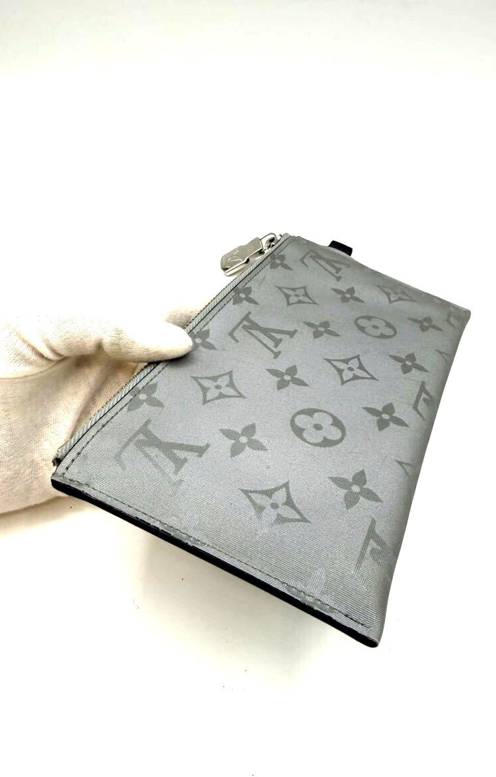 Louis Vuitton Louis Vuitton Monogram Satellite Alpha Pouch - Silver/Grey Size ONE SIZE - 4 Thumbnail