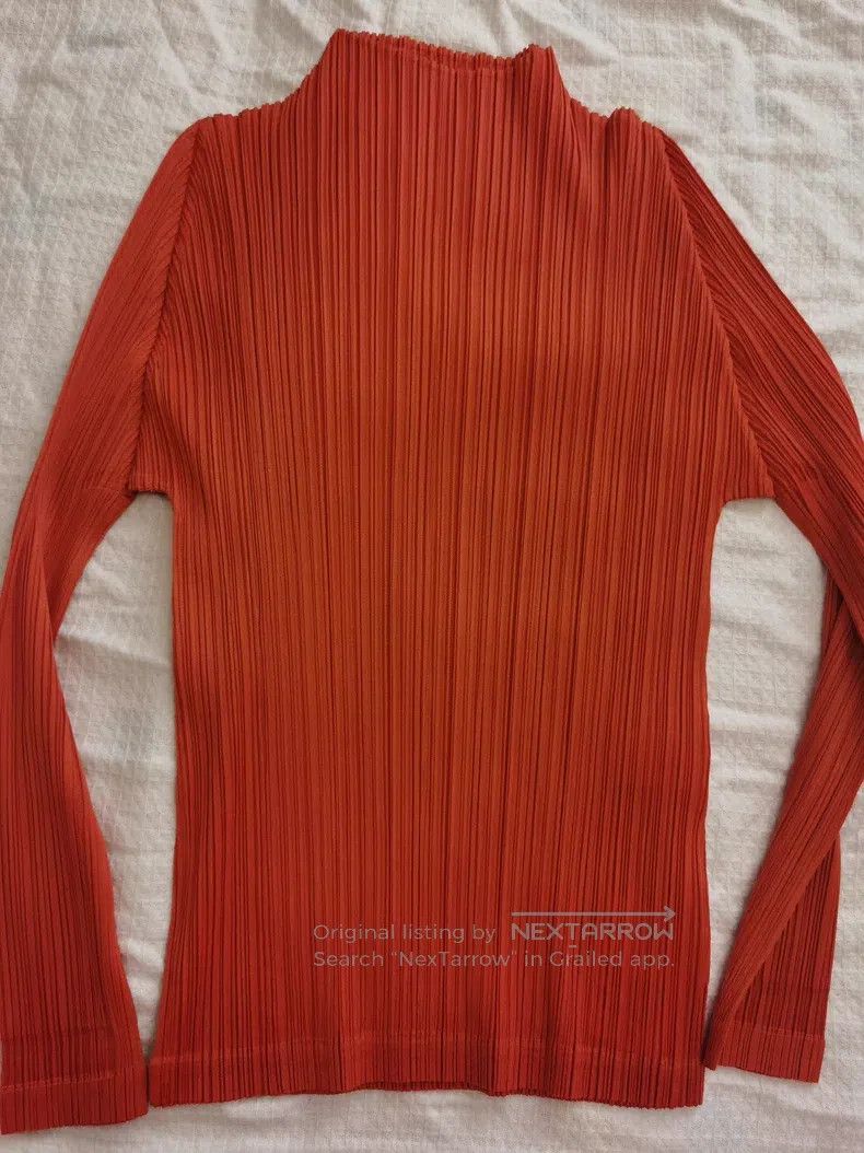 Issey Miyake Issey Miyake Pleated Long Sleeve Top Size XL / US 12-14 / IT 48-50 - 2 Thumbnail