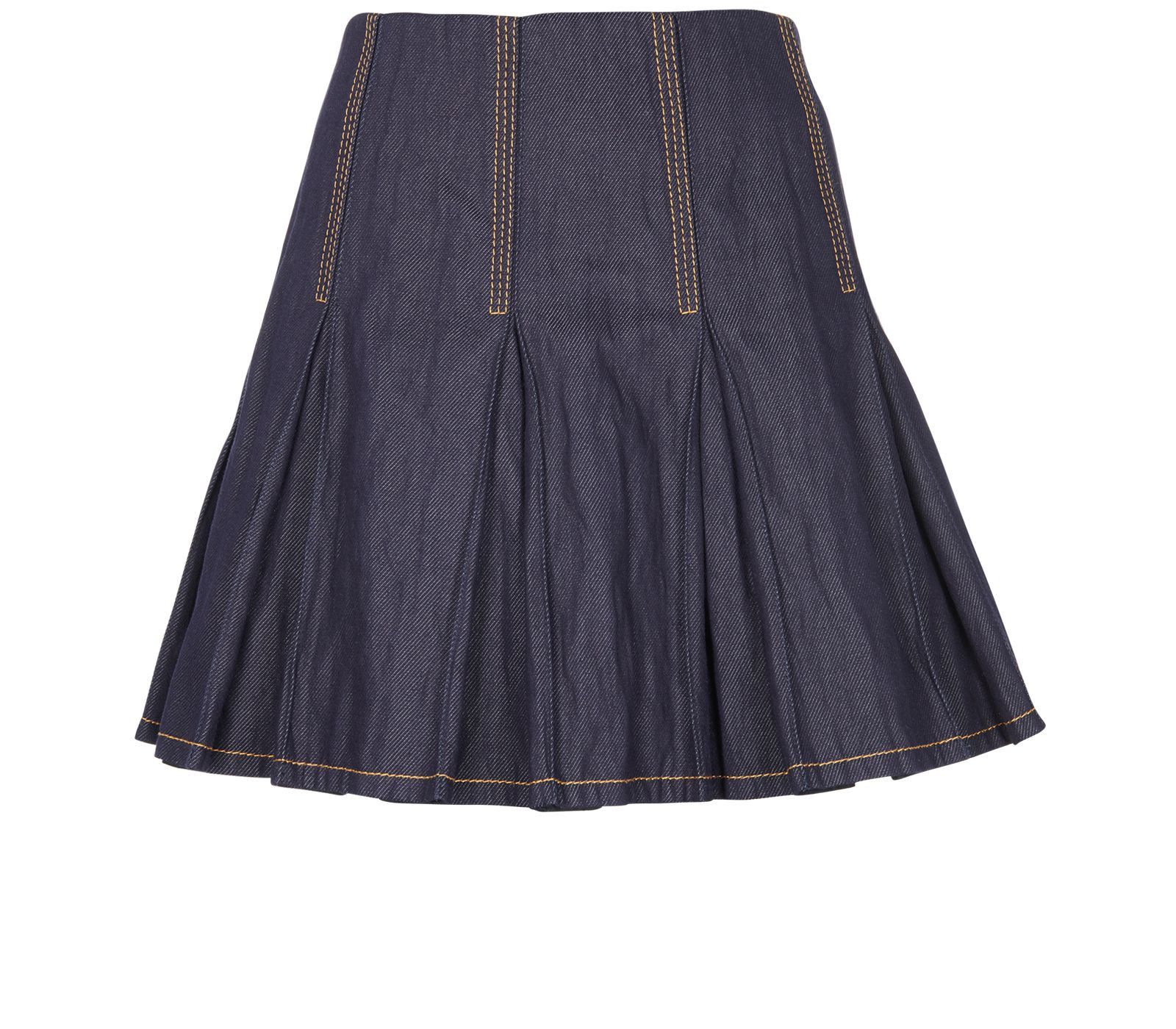 Bottega Veneta o1y0725 Denim Skirt in Blue Size 27" / US 4 / IT 40 - 1 Thumbnail