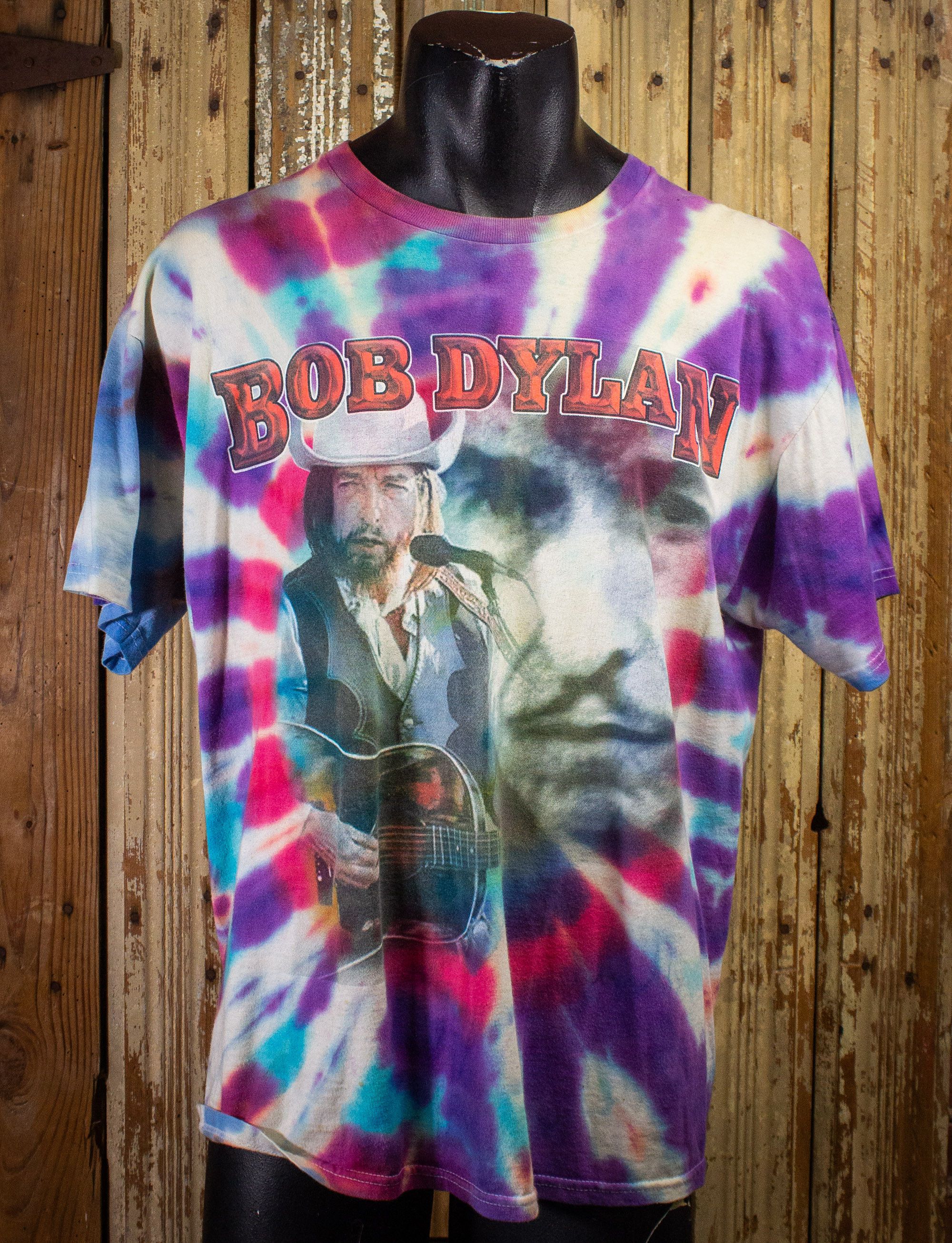 Image of Band Tees x Vintage Bob Dylan Concert T Shirt 2005 Tie Dye Xl, Men's