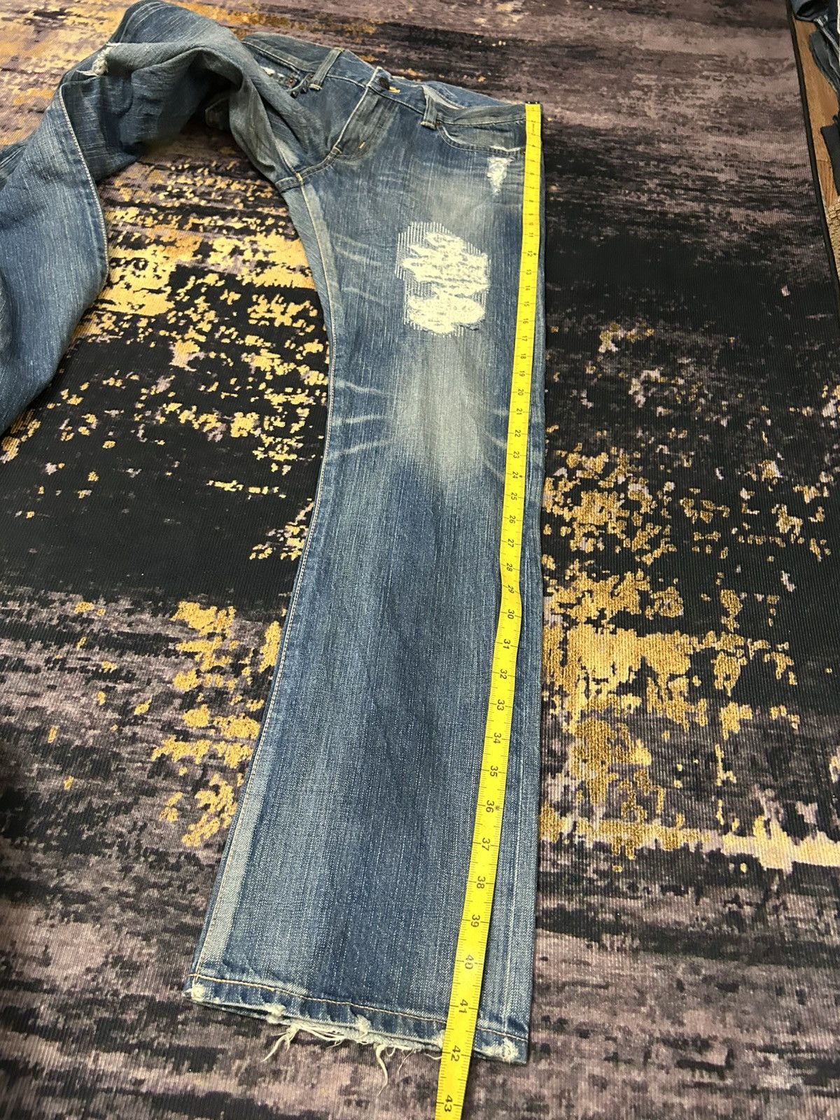 Hysteric Glamour Edwin Japan Studded Distressed Jeans Size US 32 / EU 48 - 24 Thumbnail