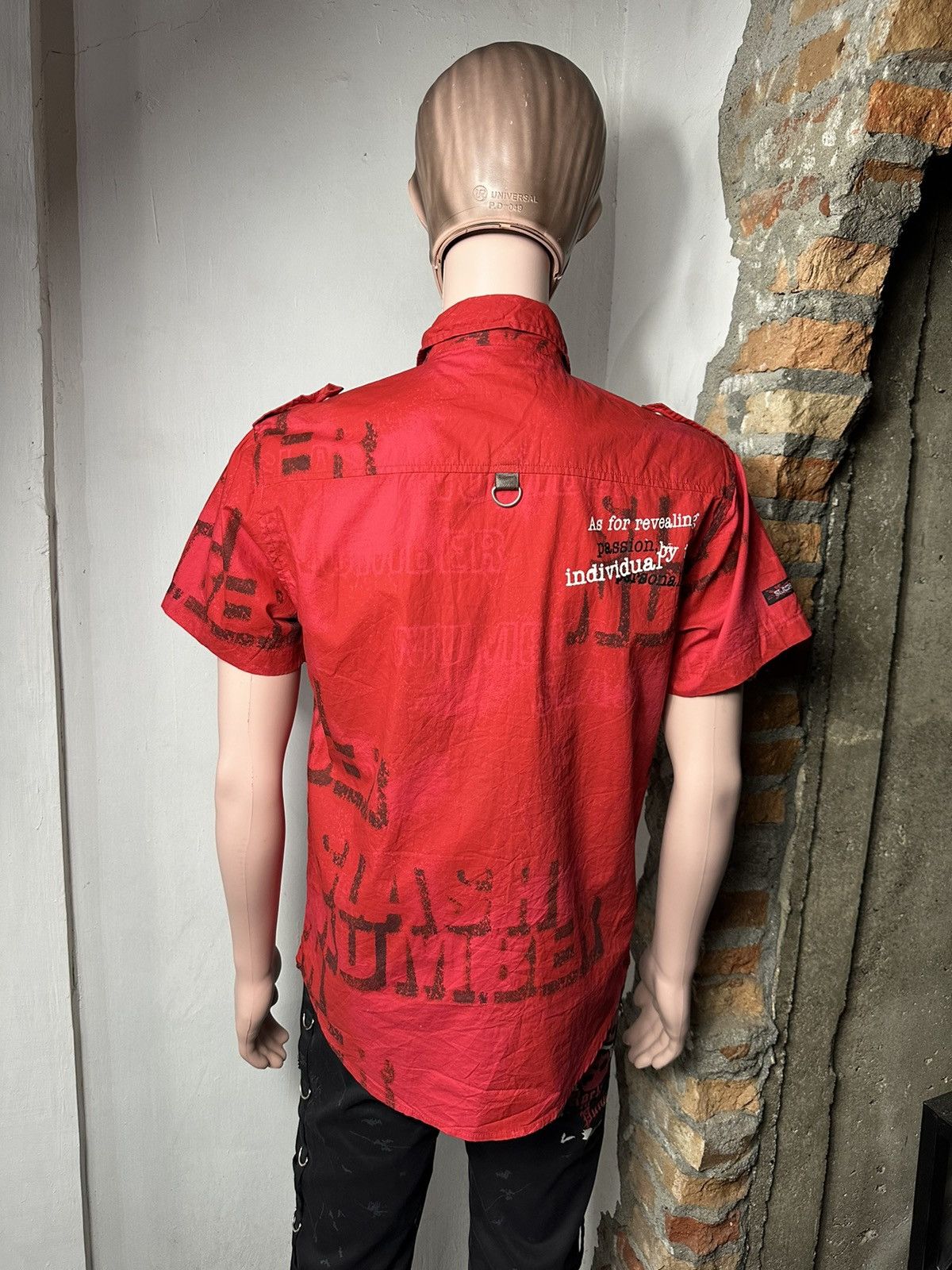 Other Slash Number Zipper Shirt Punk Bondage Gravity Style Size US M / EU 48-50 / 2 - 3 Thumbnail