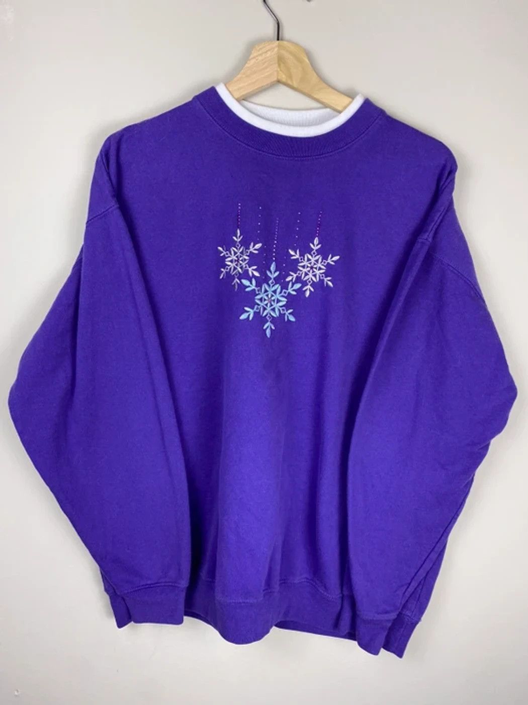 Vintage Vintage Crewneck Snowflake Grandma Crewneck Size US XL / EU 56 / 4 - 1 Thumbnail