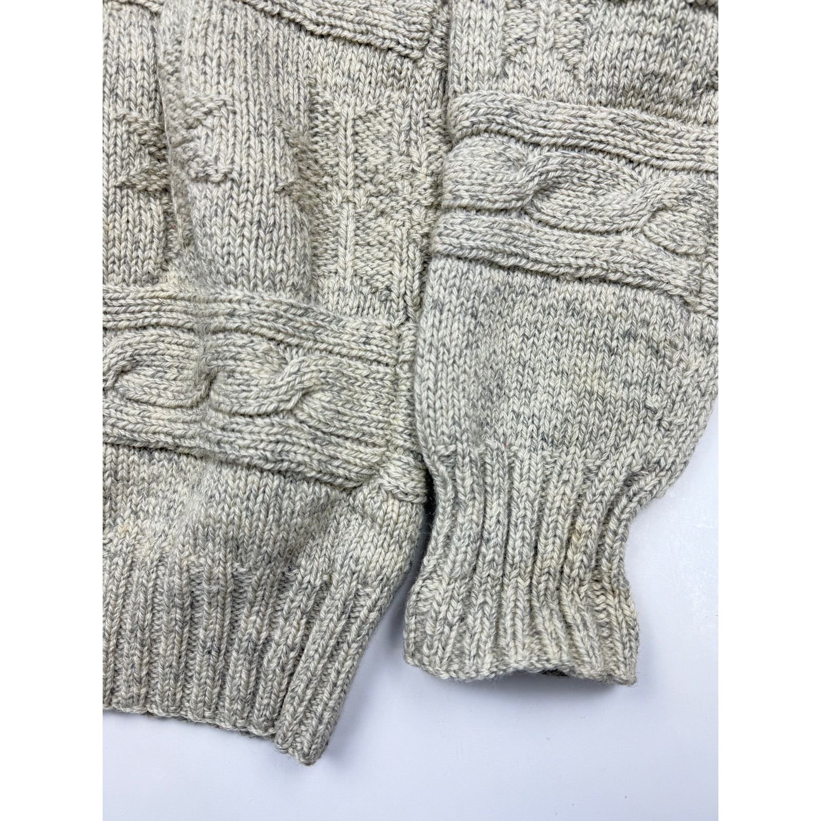Vintage Vintage 90 Polo Ralph Lauren Wool Hand Knit Cable Sweater XL Size US XL / EU 56 / 4 - 7 Thumbnail