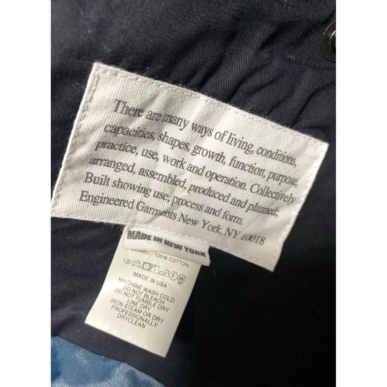 Engineered Garments ENGINEERED GARMENTS HUNTING VEST SIZE M COTTON NAVY USED MEN Size US M / EU 48-50 / 2 - 6 Thumbnail
