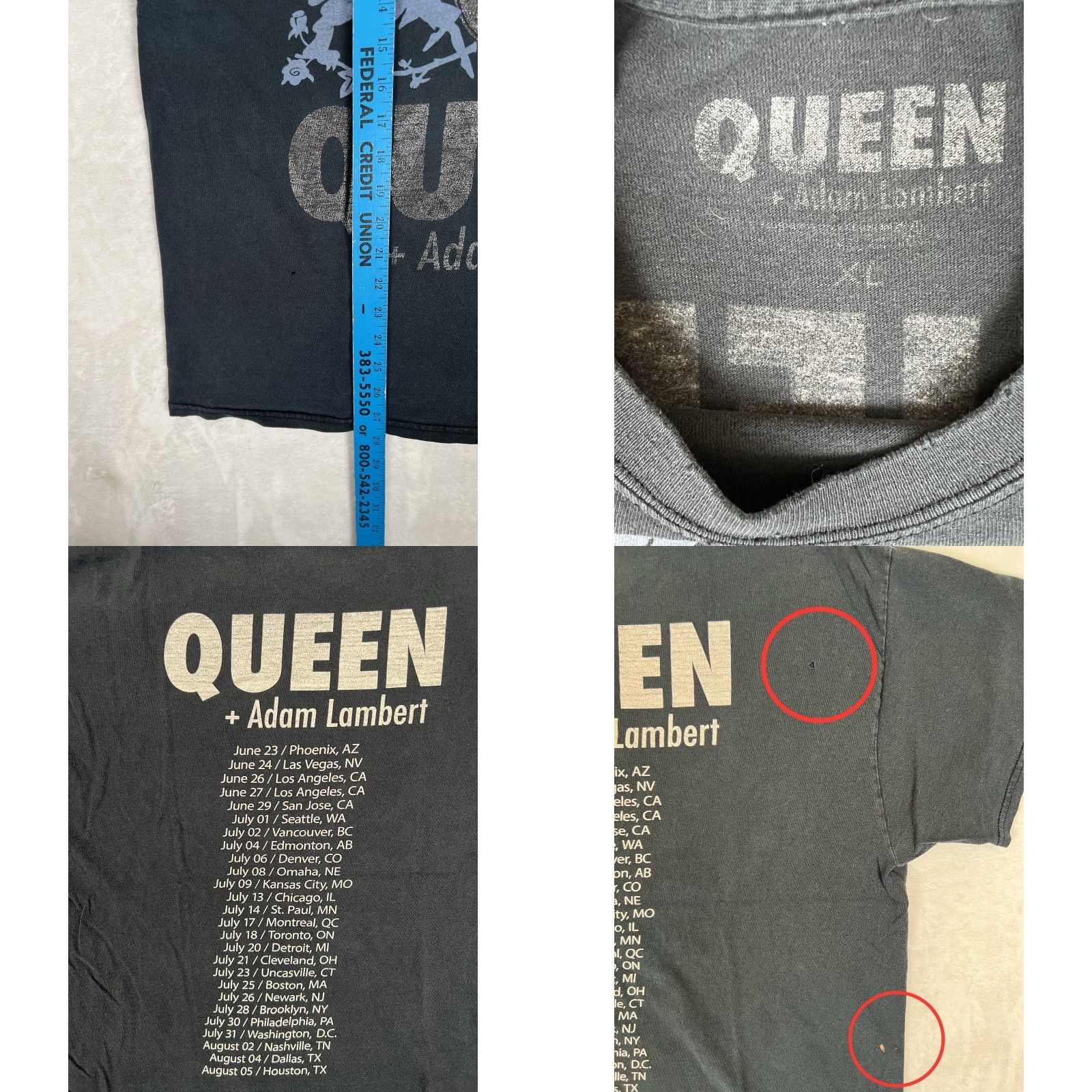 Doublet Queen T-Shirt XL Black Double-Sided Graphic Print Music Rock 90s Mens T-Shirt Size US XL / EU 56 / 4 - 8 Thumbnail