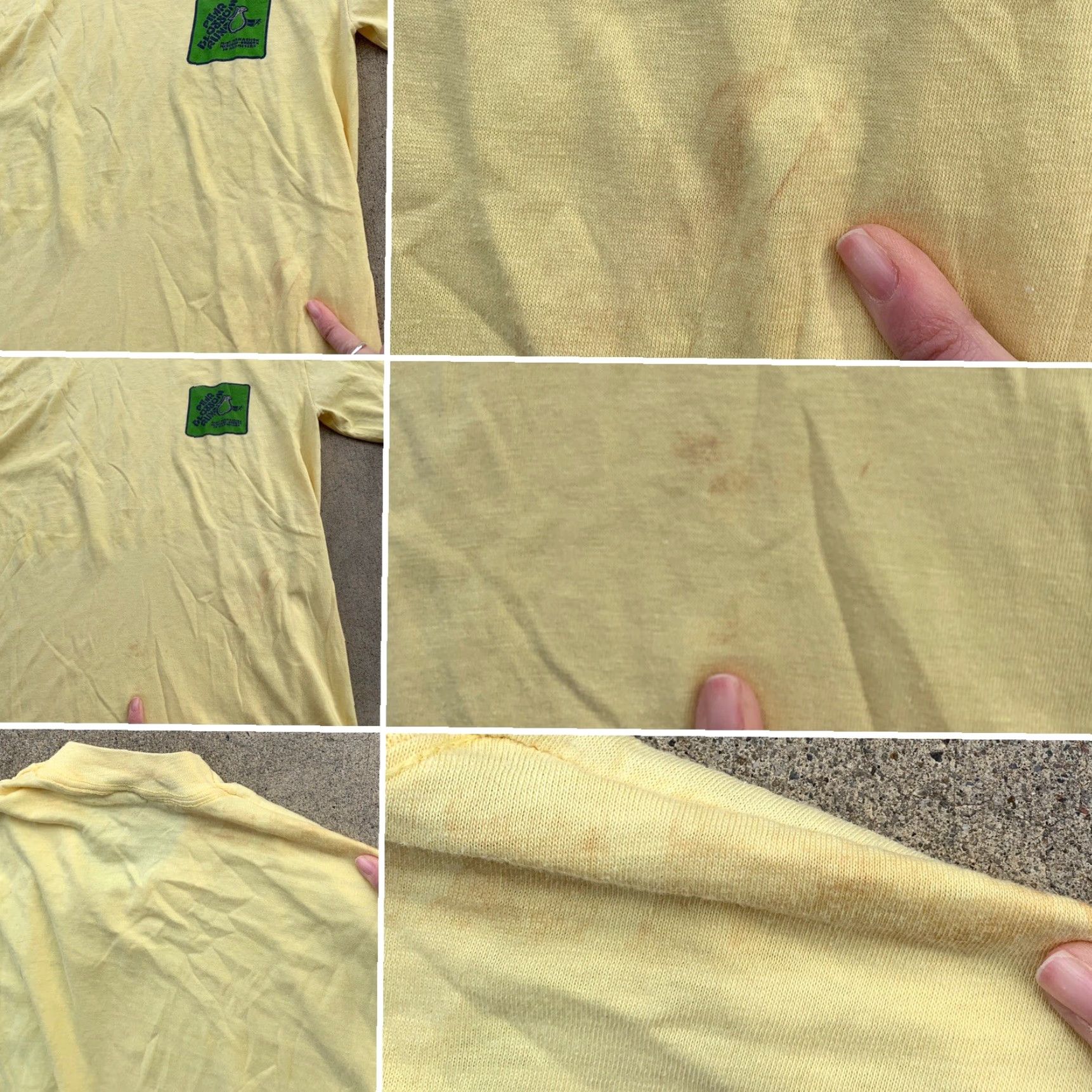 Vintage VINTAGE The Knits Shirt Mens 70s 80s Pear Blossom Run Mini Marathon Medford Oregon T Shirt Yellow Cotton Blend Long Sleeve Graphic Tee Size US L / EU 52-54 / 3 - 6 Thumbnail