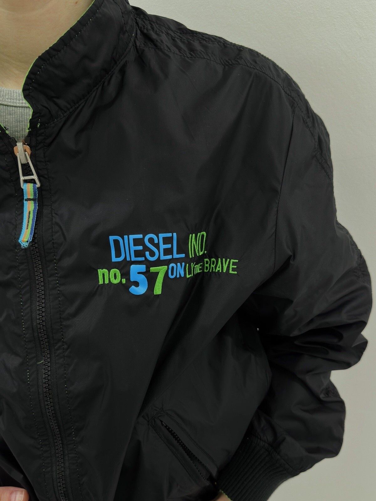Diesel Vintage Diesel Women Reversible Bomber Jacket Only The Brave Size XXL / US 16-18 / IT 52-54 - 13 Thumbnail
