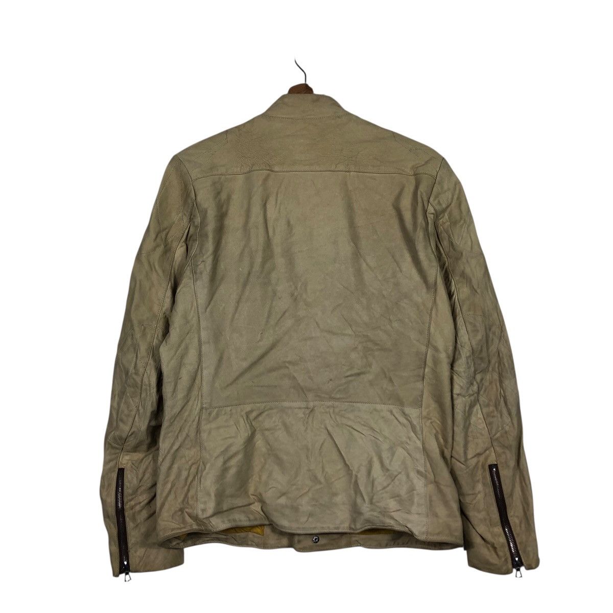 Japanese Brand Vintage Biker Leather Jacket Phase Riri Zipper Issey Miyake Size US S / EU 44-46 / 1 - 9 Thumbnail