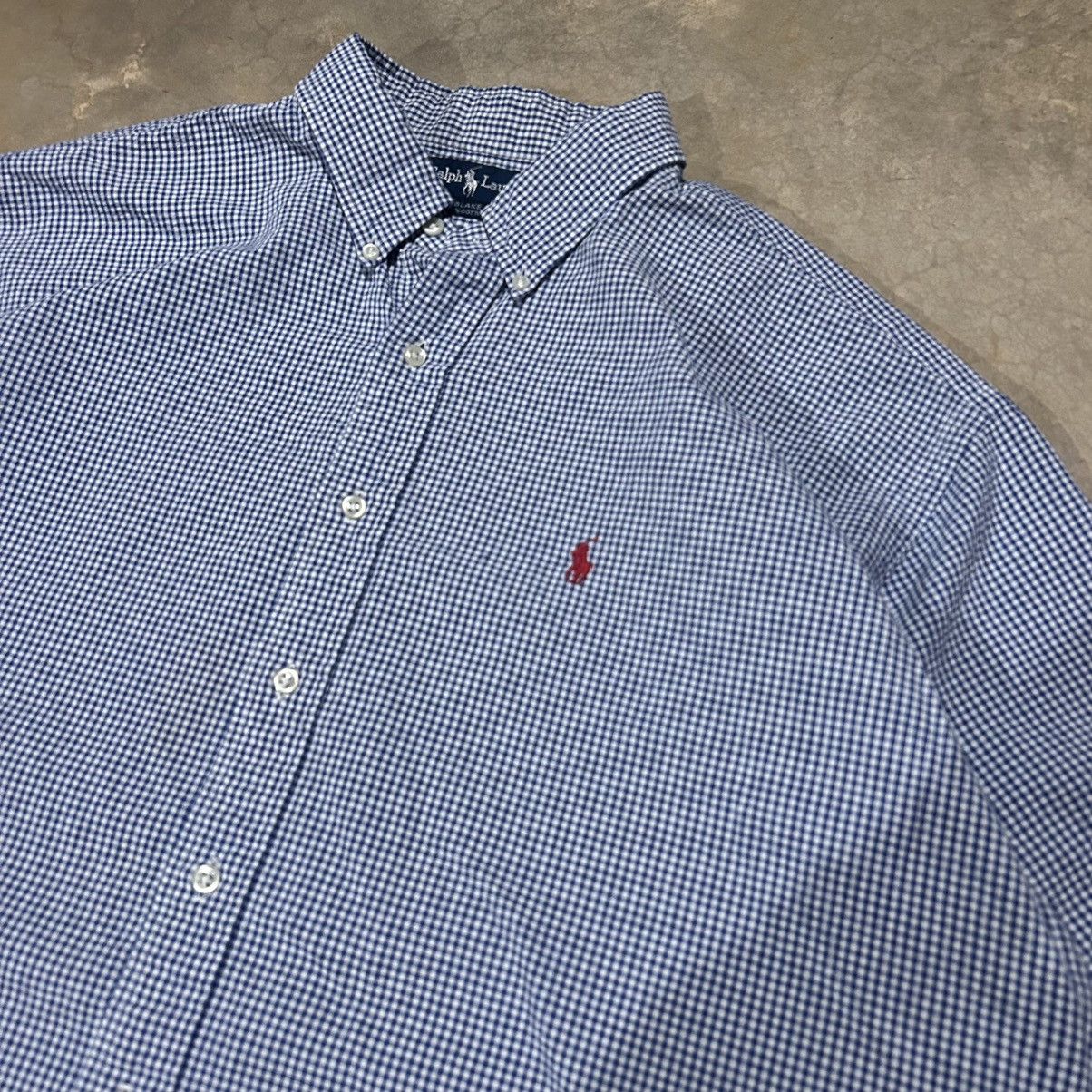 Polo Ralph Lauren × Vintage Vintage 1990s Ralph Lauren Seersucker Pony Button Up Shirt Size US XXL / EU 58 / 5 - 3 Thumbnail