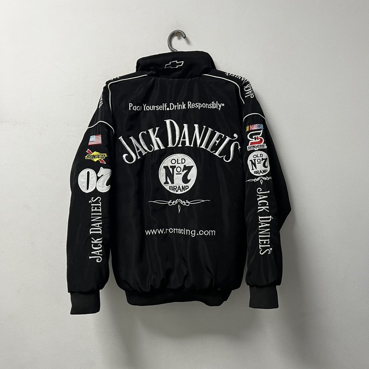 Formula 1 90s Vintage Nascar Jack Daniels Racing Bomber Jacket M Size US M / EU 48-50 / 2 - 12 Thumbnail
