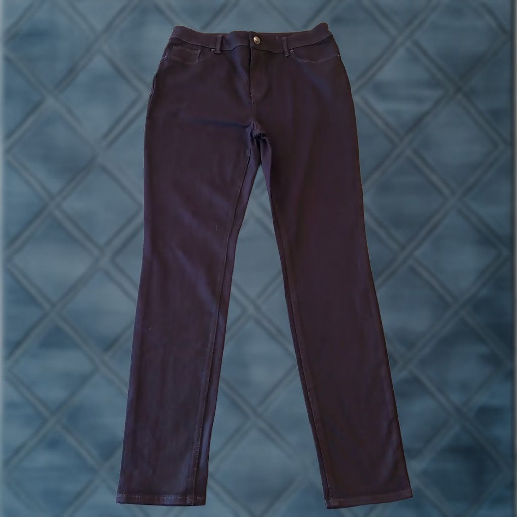 Vintage Chico's Pants Womens Size 1 Purple Skinny Stretch Jegging 32x30.5 Size 25" / US 0 / IT 36 - 1 Thumbnail
