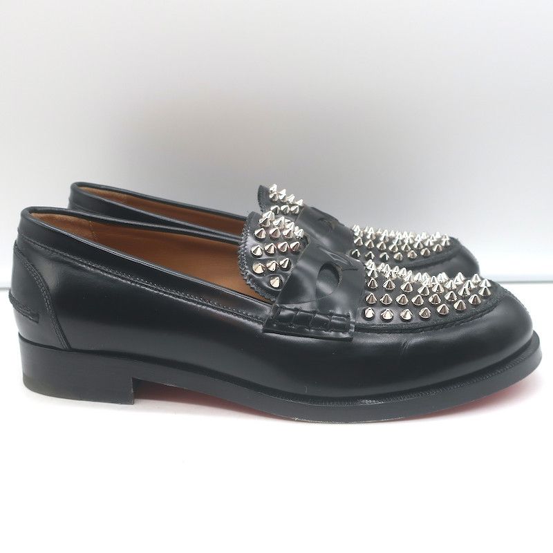 Christian Louboutin Christian Louboutin Montezupik Spike Loafers Black Size 41 Size US 8.5 / EU 41-42 - 3 Thumbnail