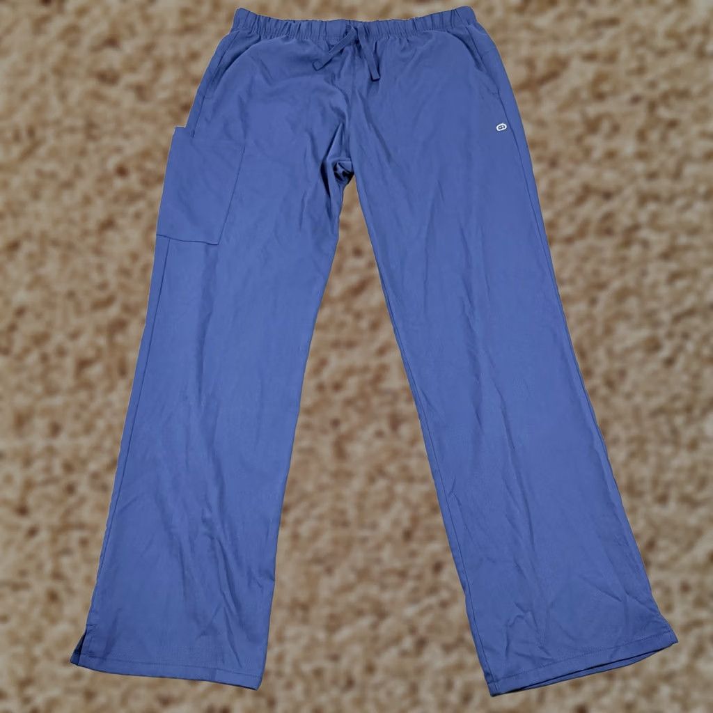 Vintage WonderWink Premiere Flex Scrub Pant Women's Blue size L 33x31 Modern Fit Premium Comfortable Premise Legacy (Vintage not applicable) Size 36" / US 14 / IT 50 - 1 Thumbnail