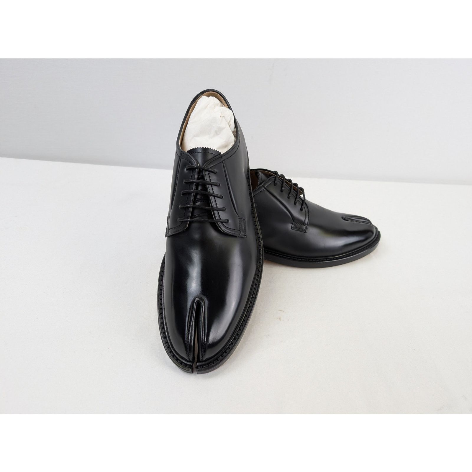 Maison Margiela o1rshd1 Q:4 / Classic Tabi Derby Shoe Boots in Black Size US 11 / EU 44 - 16 Thumbnail