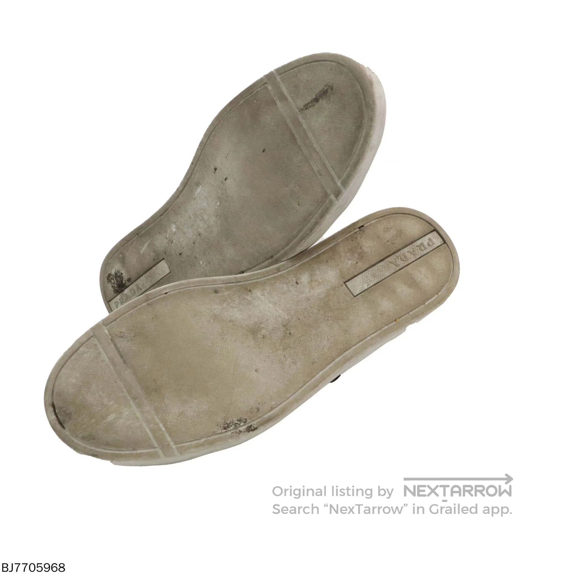 Prada prada logo leather low-top sneakers 6½. Size US 6.5 / EU 39-40 - 4 Thumbnail