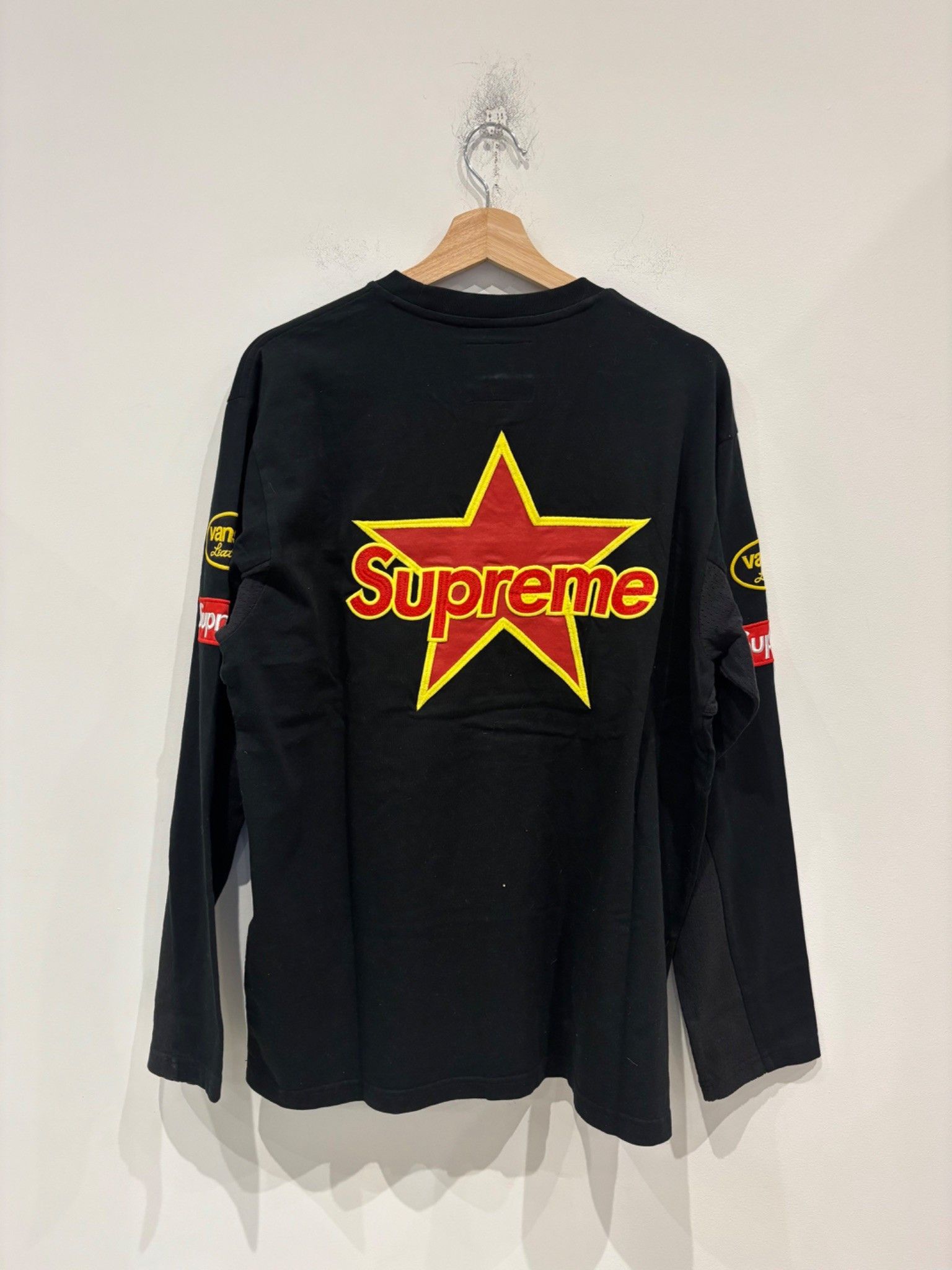 Supreme Supreme Vanson Leathers L/S Top Black Size US M / EU 48-50 / 2 - 5 Thumbnail