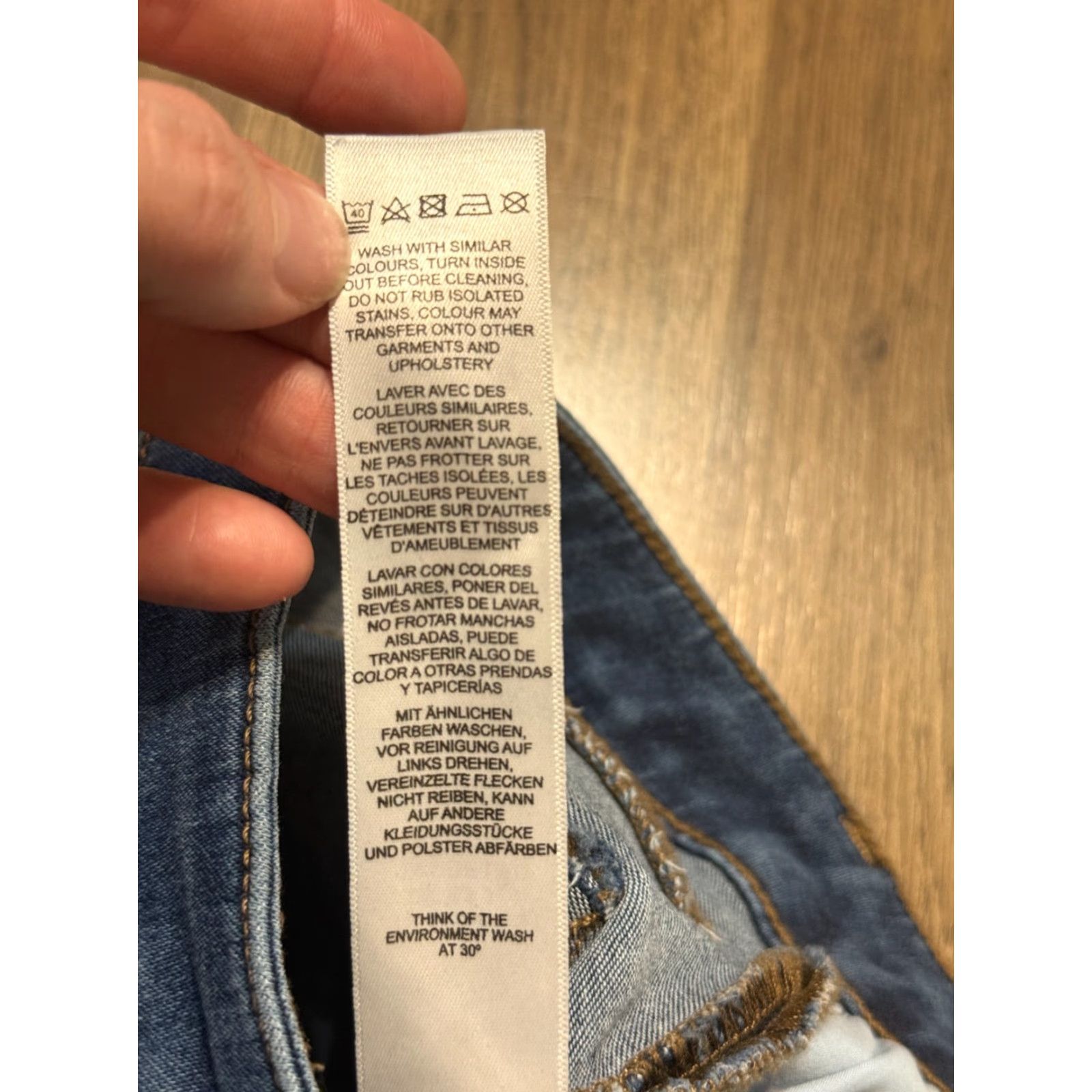 Asos ASOS Jeans, Women's Size 2 US, Blue Denim, Skinny High Rise, 5-Pocket, Stretch, Regular Fit, Machine Washable, Free Return Size 26" / US 2 / IT 38 - 6 Thumbnail