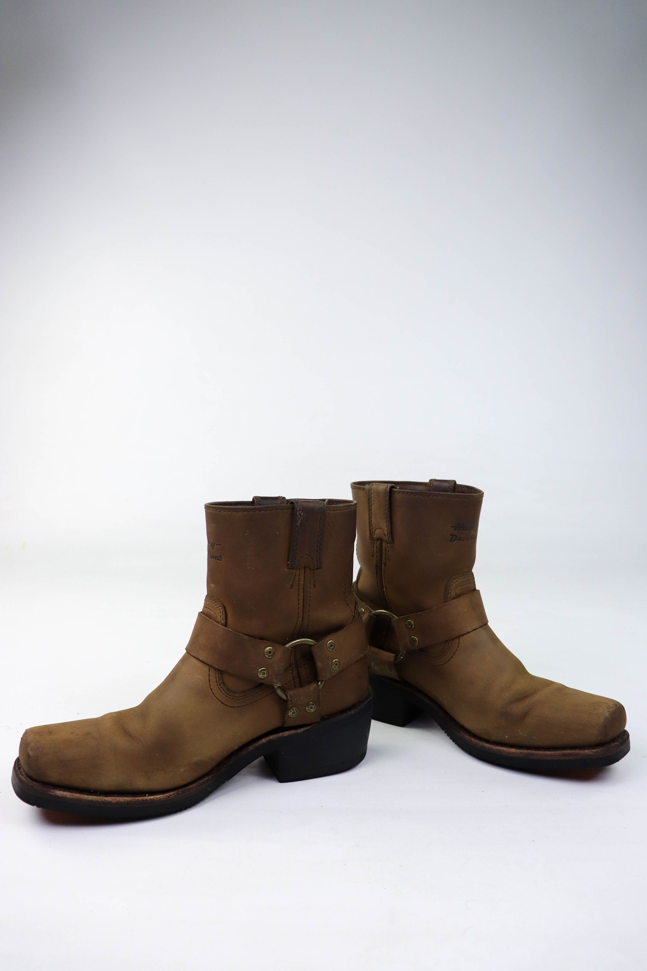 Harley Davidson Harley-Davidson Abbington Harness Leather Motorcycle Boots Size US 8.5 / IT 38.5 - 12 Thumbnail