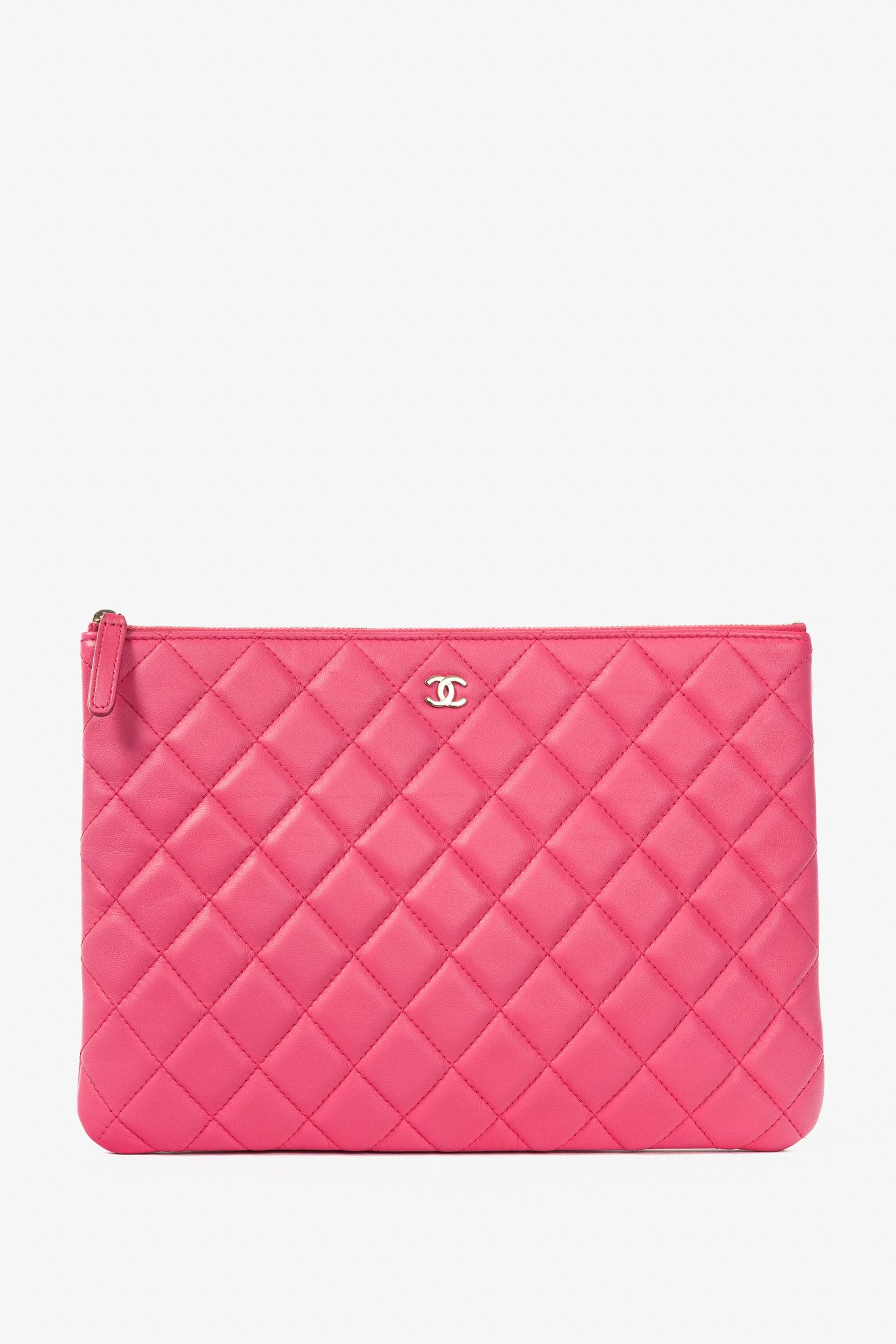Chanel Chanel Pink Quilted Lambskin Medium O-Case Size ONE SIZE - 1 Thumbnail