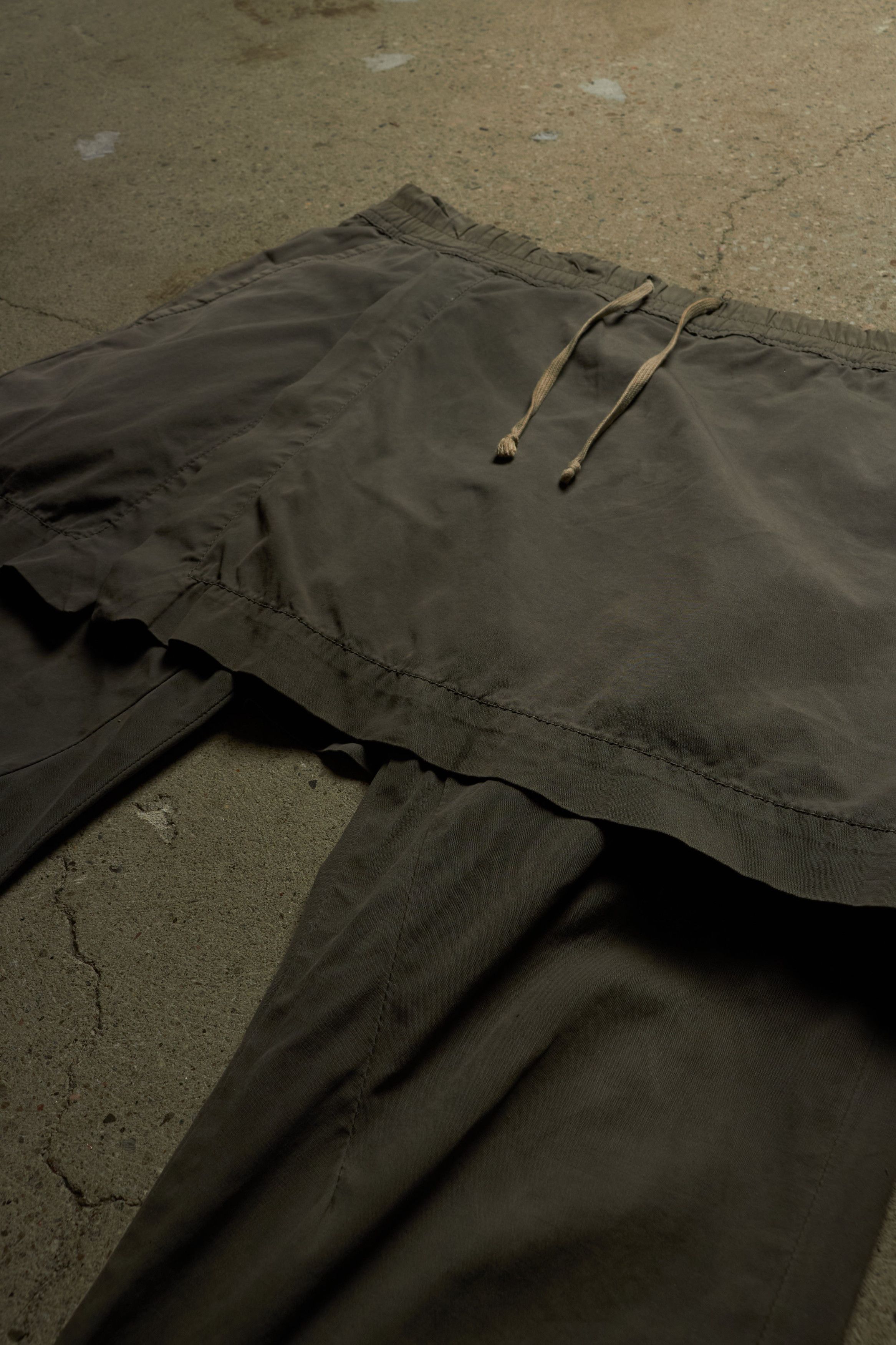 Rick Owens Drkshdw FW10 [GLEAM] ASYMMETRICAL KILT PANTS Size US 30 / EU 46 - 2 Thumbnail