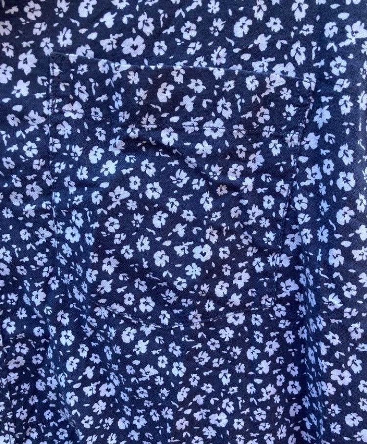Rye Decker Blue Rye Navy Floral Print Shirt Size US XL / EU 56 / 4 - 4 Thumbnail