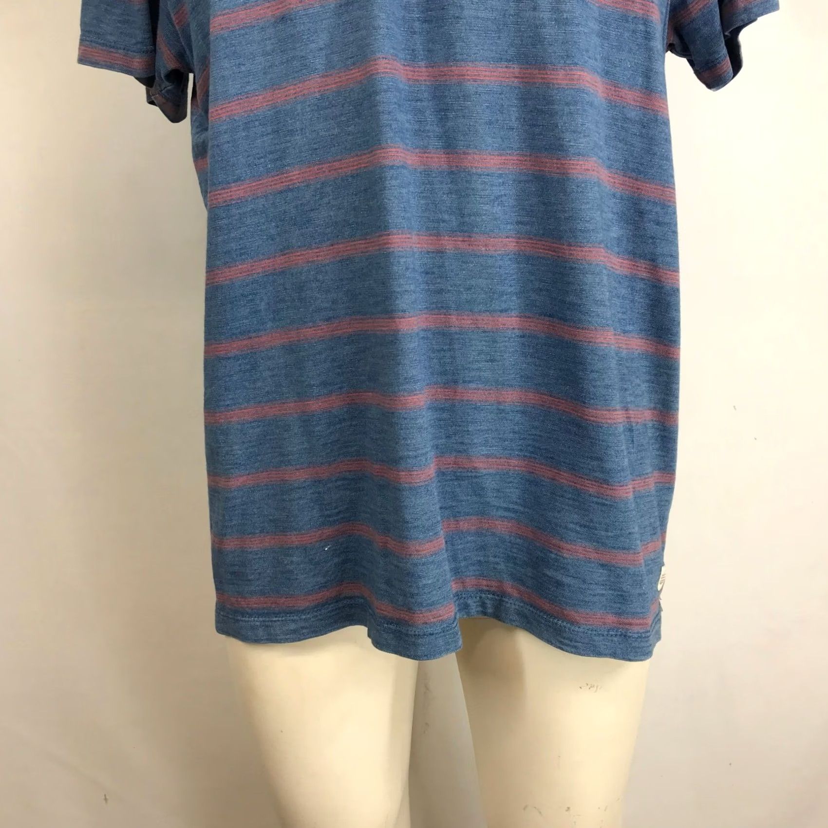 Marine Layer Marine Layer T-Shirt Striped Crew Neck Short Sleeve Cotton Men’s Large Blue Red Stripe All Seasons Size US L / EU 52-54 / 3 - 3 Thumbnail