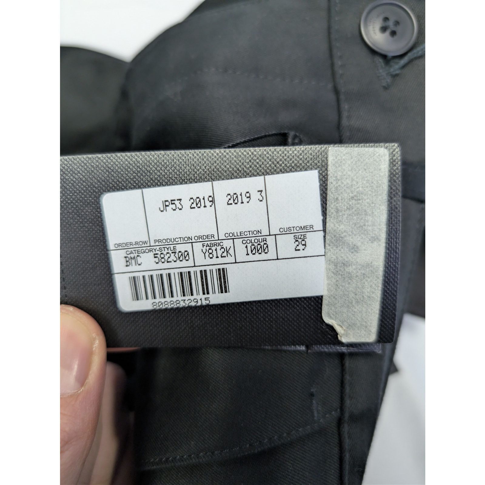 Saint Laurent Paris o1rshd1 Chinos Jeans in Black Raw Size US 29 - 22 Thumbnail