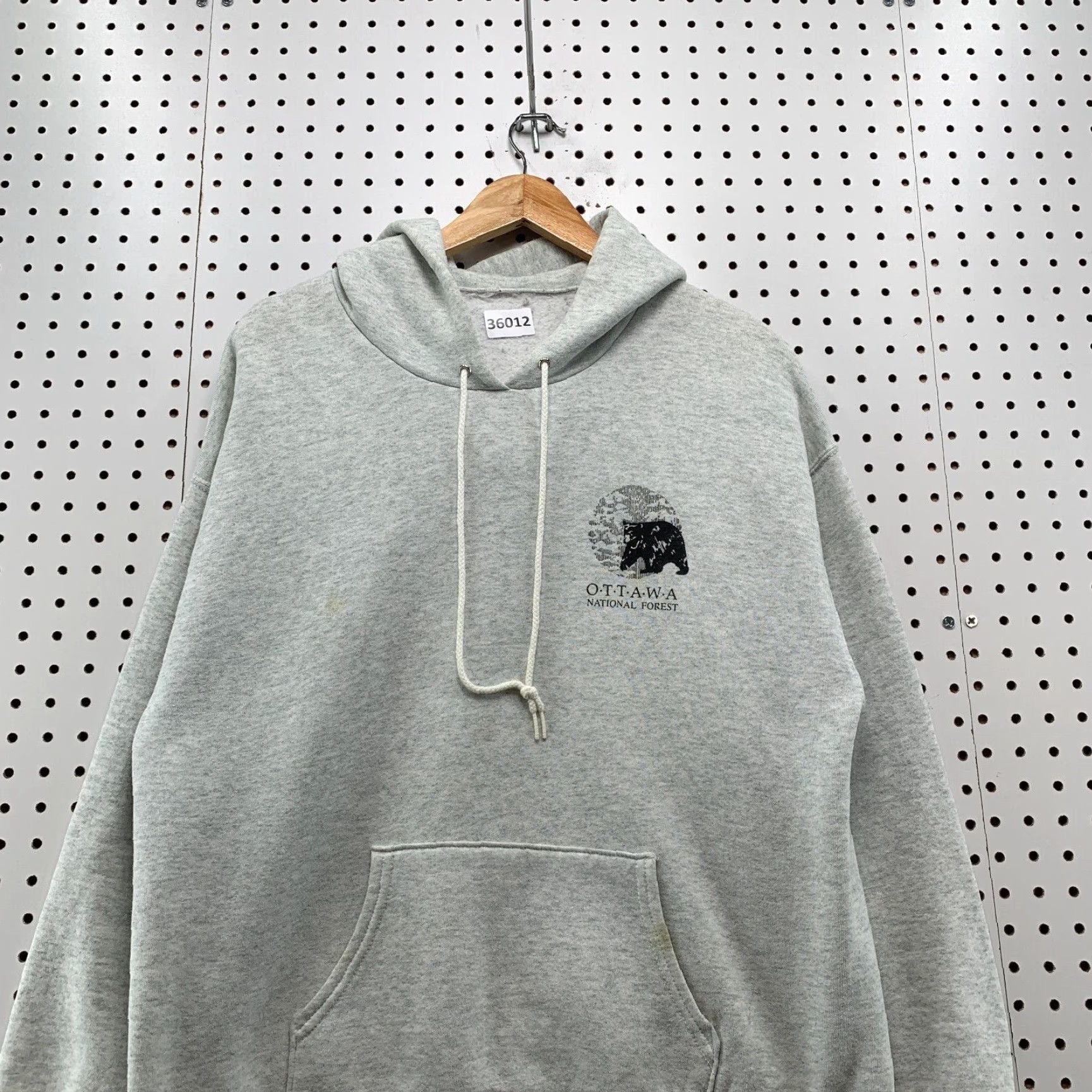 Vintage VINTAGE National Ottawa National Park Hoodie Sweatshirt Men Large Gray Bear Outdoor Size US L / EU 52-54 / 3 - 2 Thumbnail