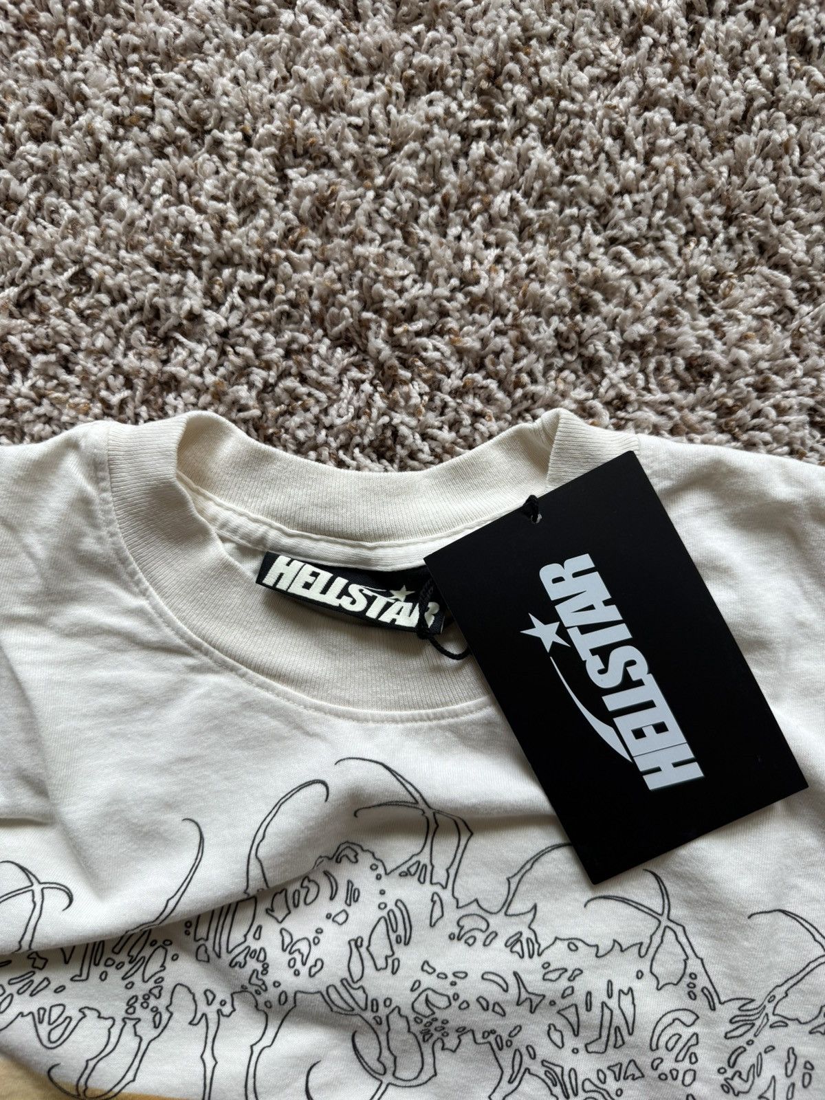 HELLSTAR Hellstar Blood Scan Tee Shirt White Size US M / EU 48-50 / 2 - 16 Thumbnail