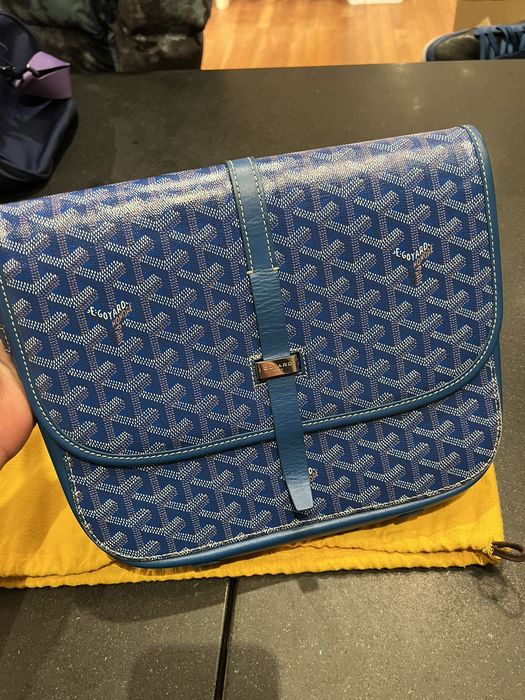 Goyard messenger bag discount blue